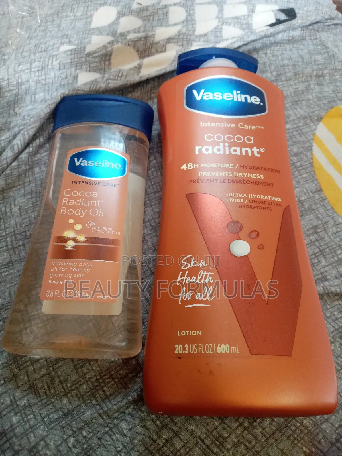 Vaseline Intensive Care Cocoa Radiant Lotion and Oil
