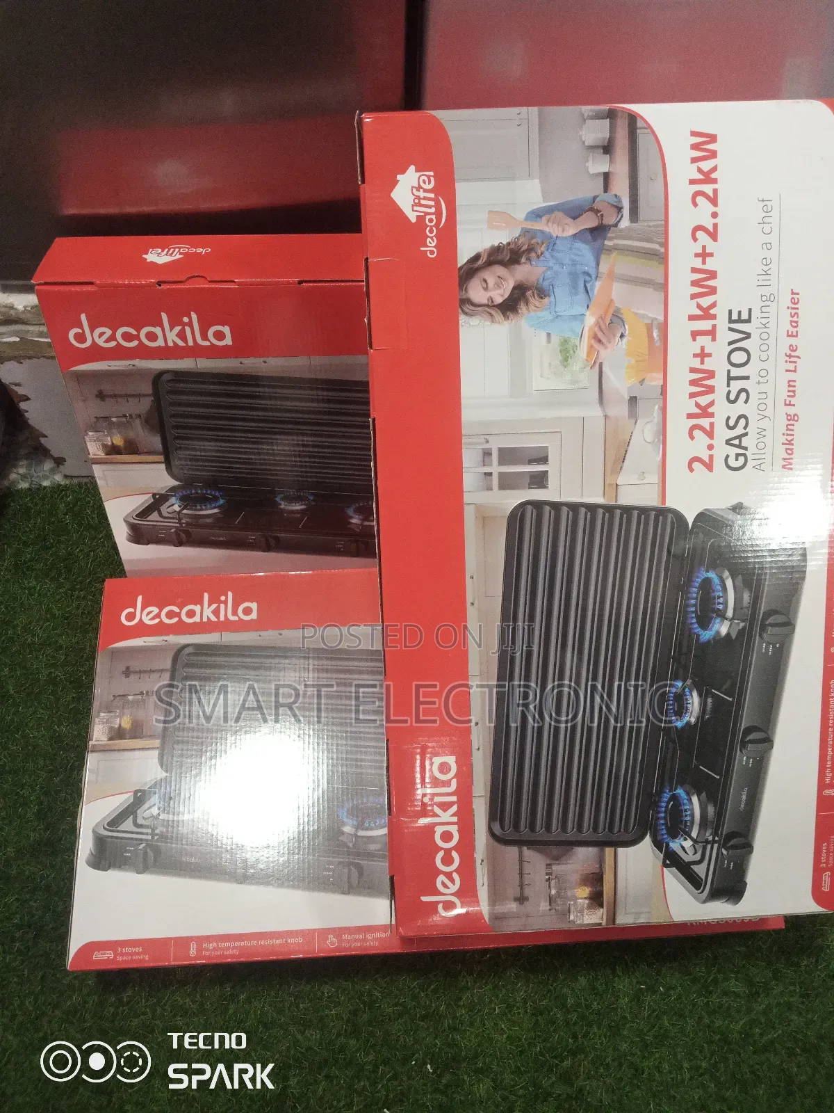 Check Out Latest Decakila 3 Burner Gas Stove