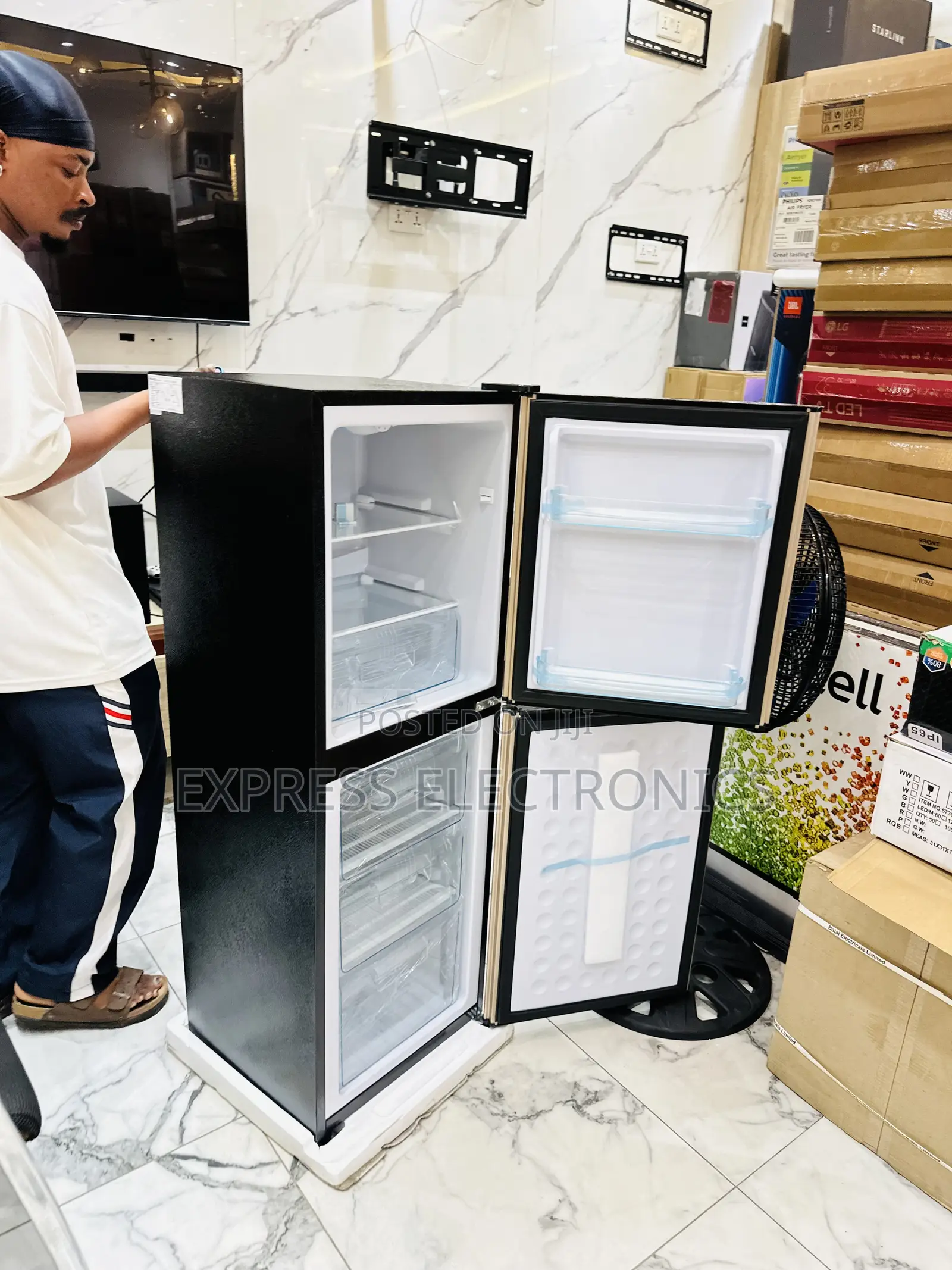 High Efficiency Double Door Fridge Nasco Nasd2-18fl