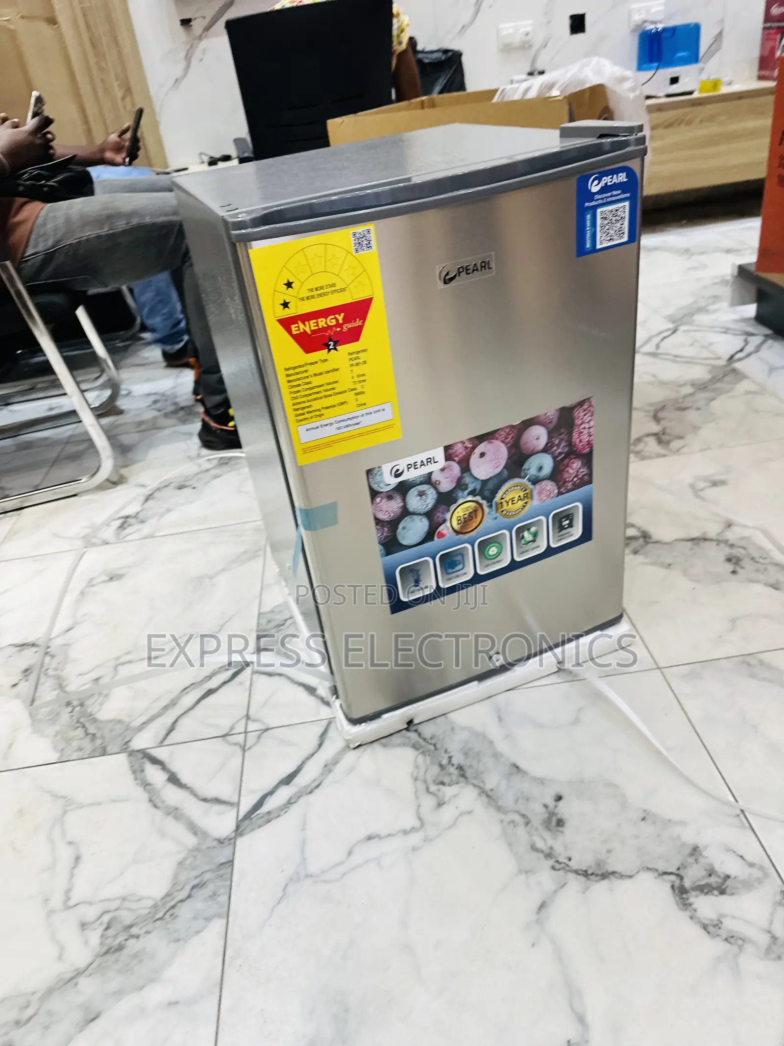 Ultra Modern Design Bed Side Fridge Pearl Grey Color