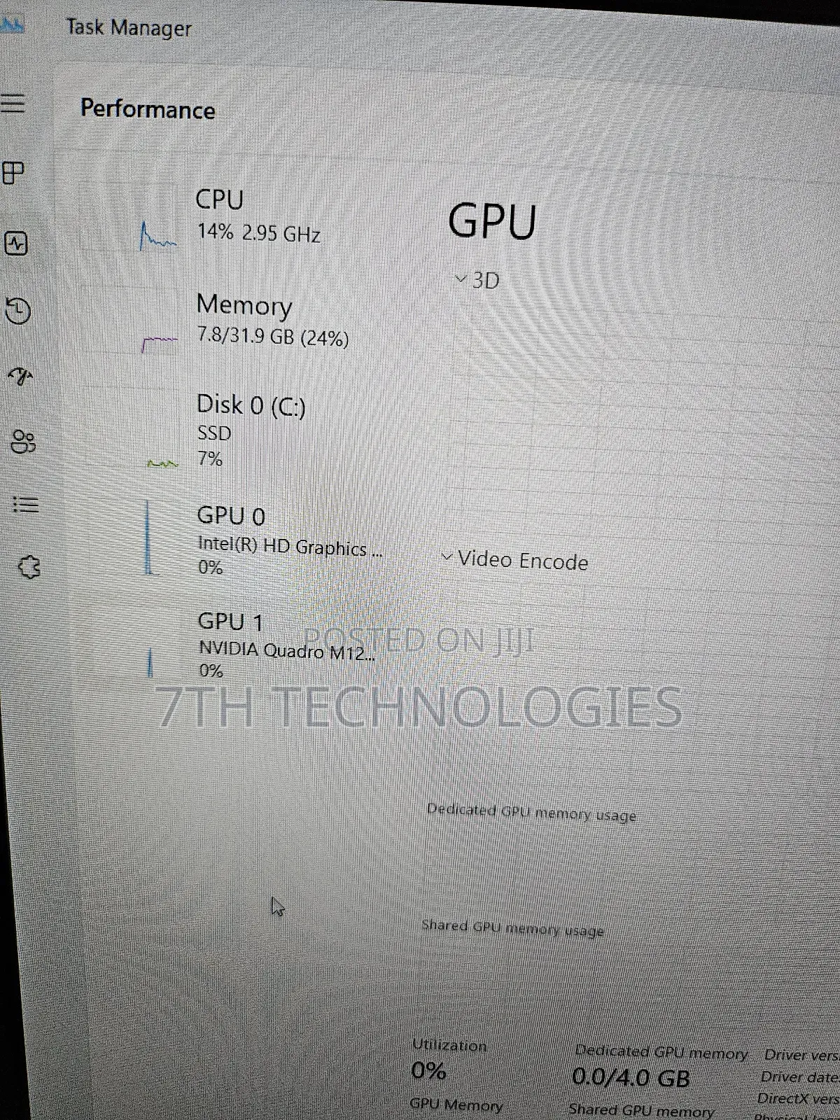 Laptop HP ZBook Studio G4 32GB Intel Core i7 SSD 512GB