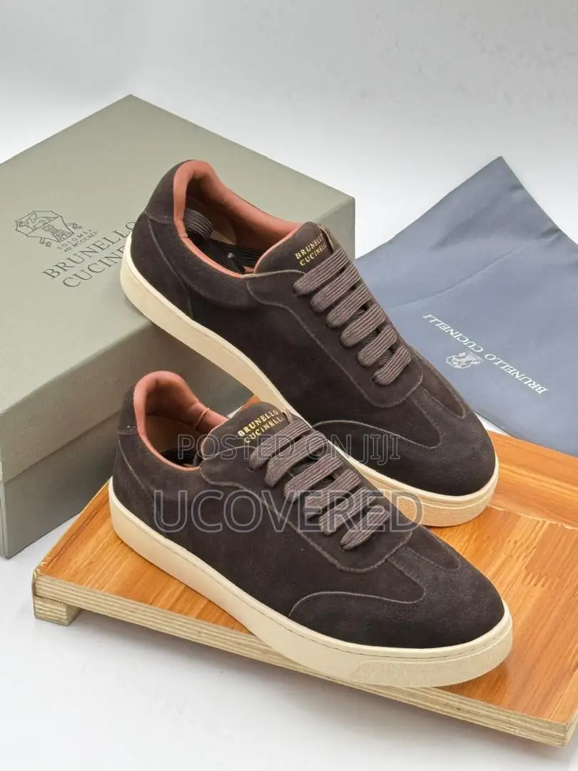 Brunello Cucinelli Suede Laced Sneakers