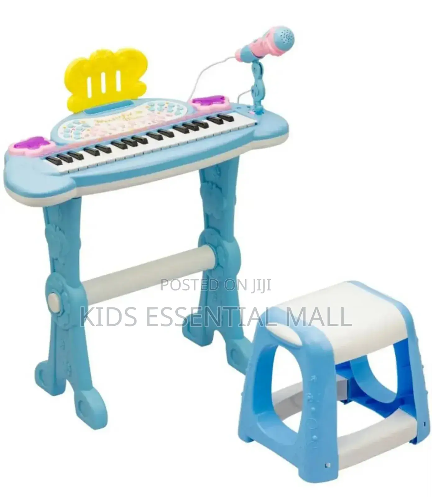 Keyboard or Piano With Stand and Chair