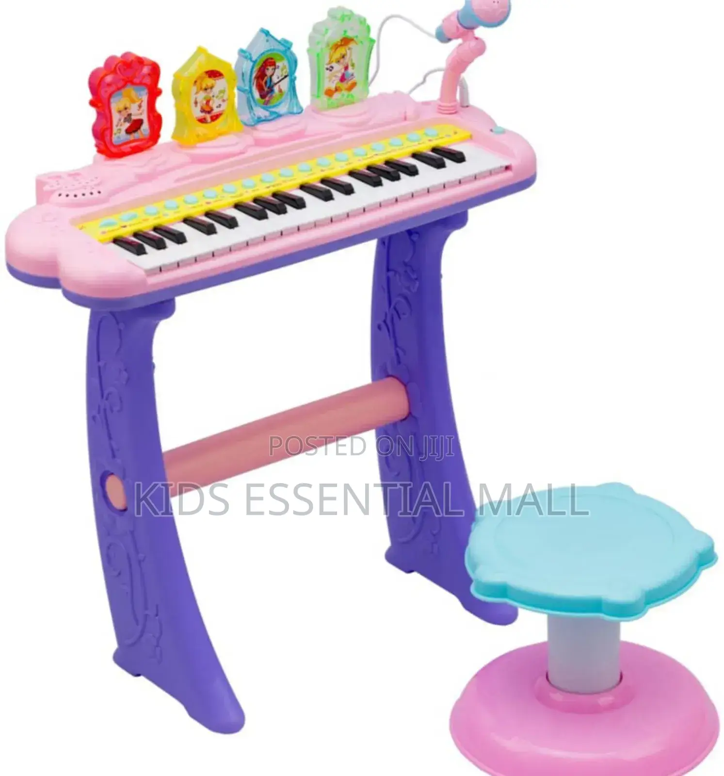 Keyboard or Piano With Stand and Chair