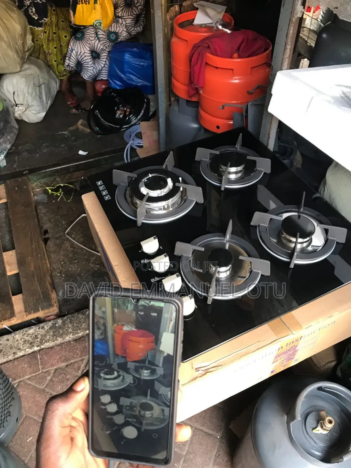 4burner Glass Buit-in Stove