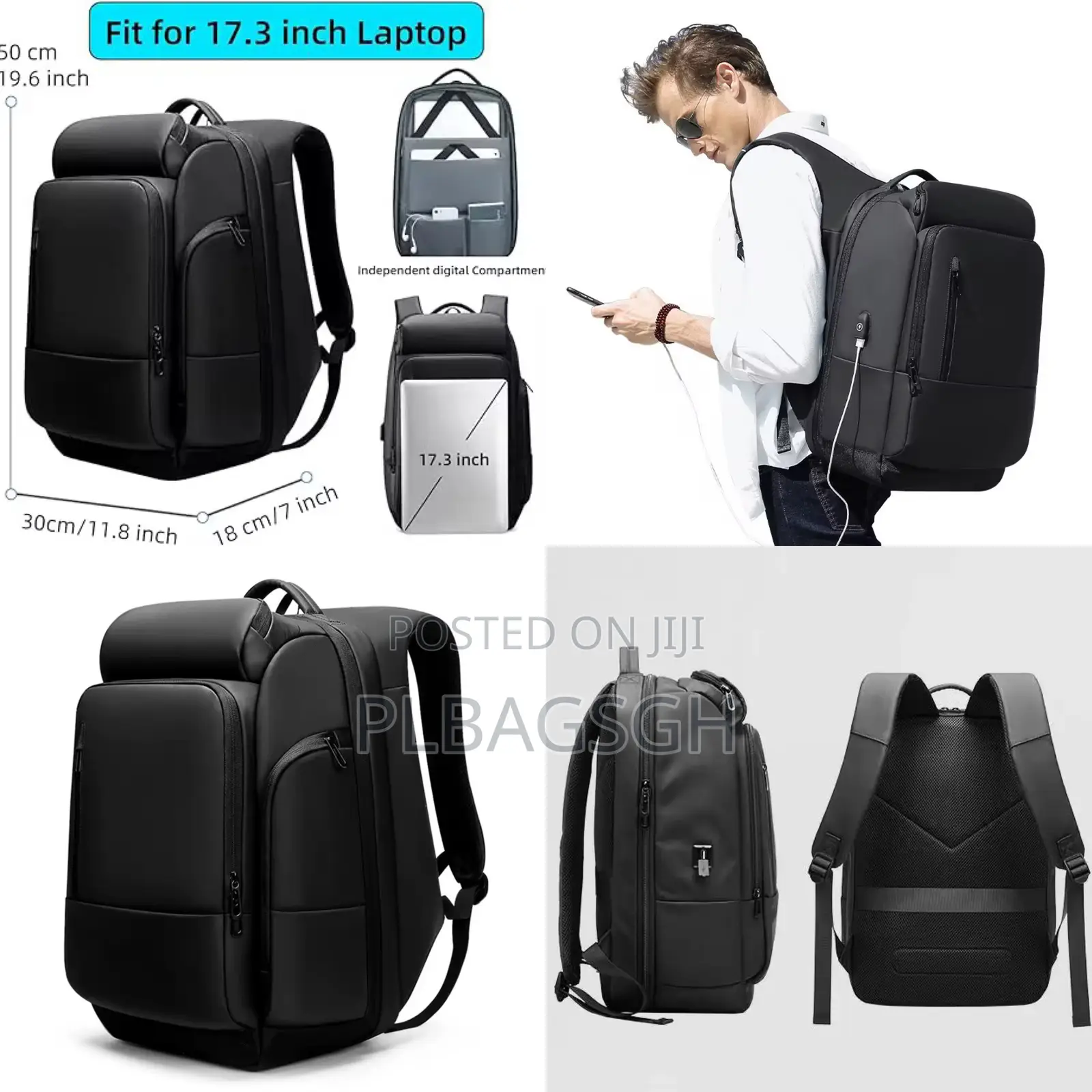 Big Travel Backpack With Usb Laptop 15-16 Inches At Plbagsgh