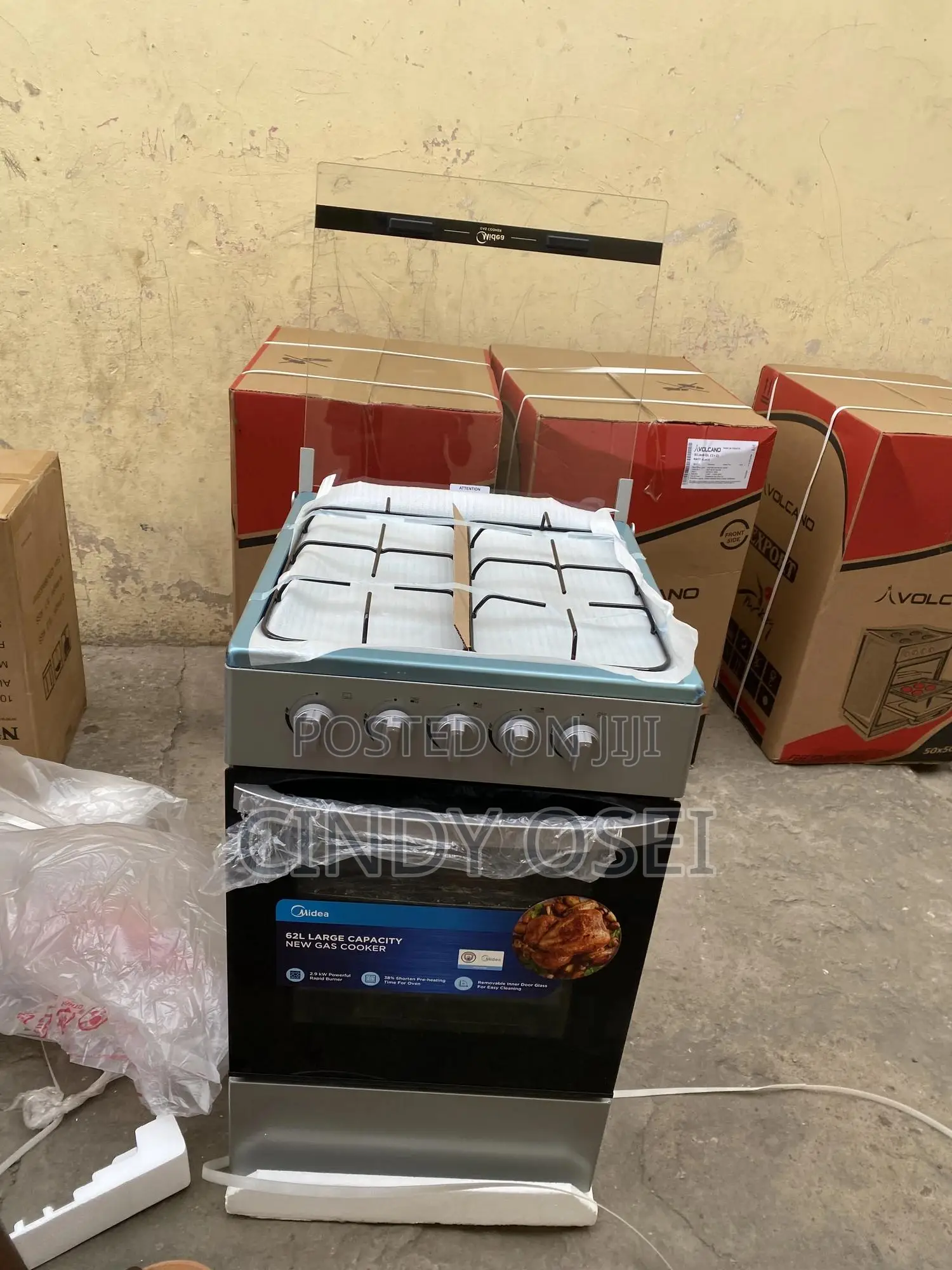 Streamlined Midea 4burner Gas Cooker With Oven
