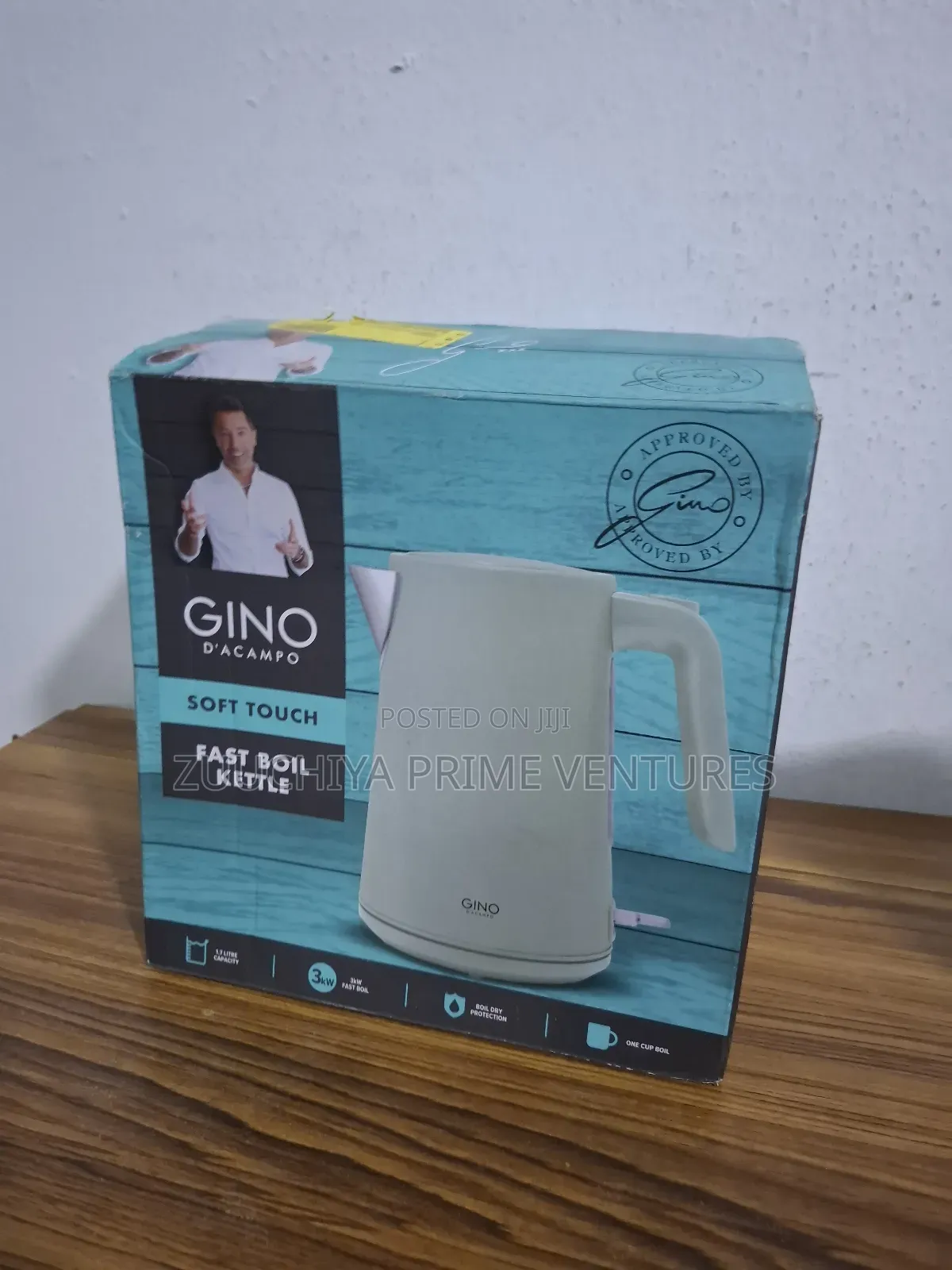 Gino D' Acampo 1.7l Kettle From Uk