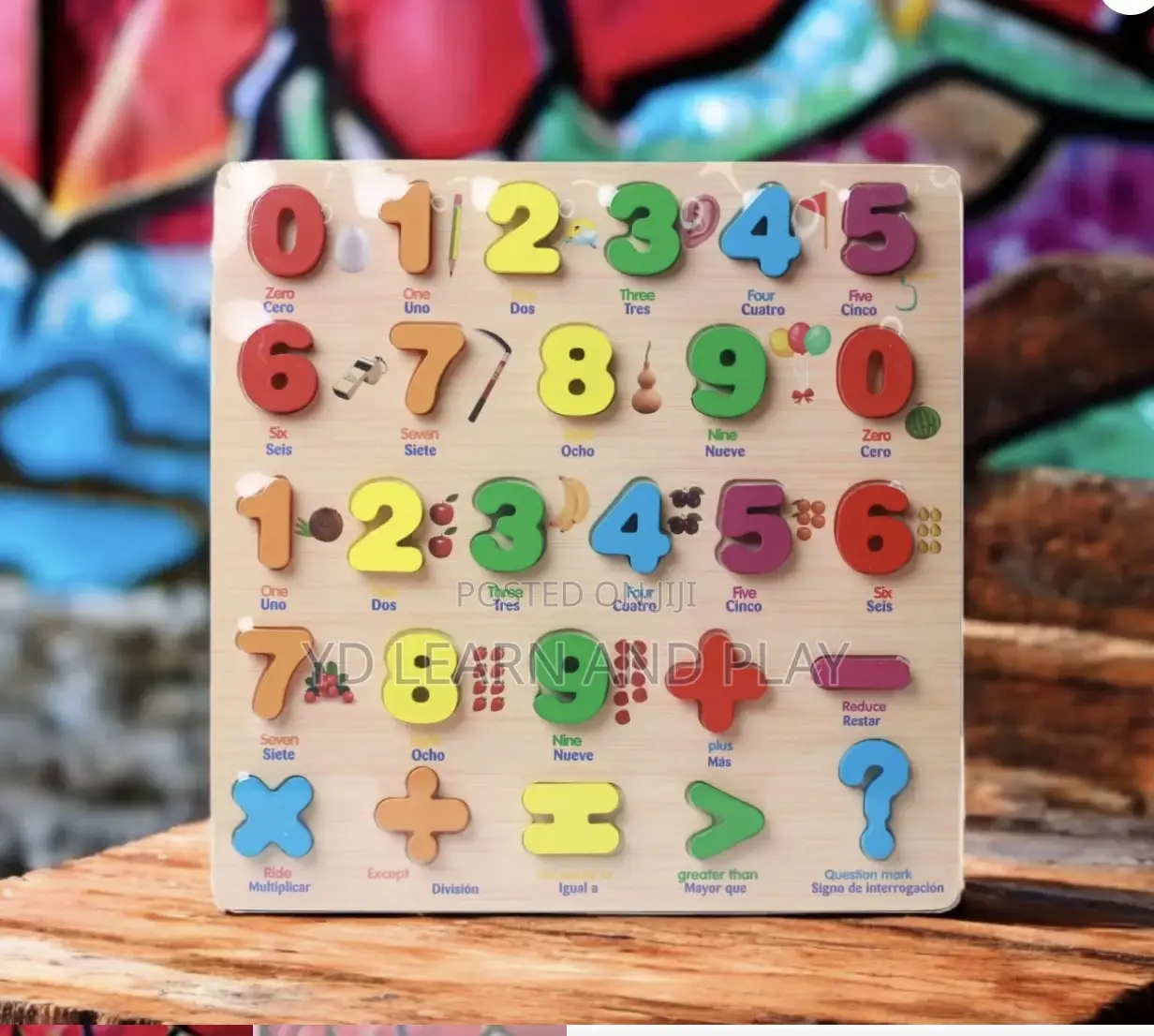 Wooden Blocks for Learning Numbers and Counting