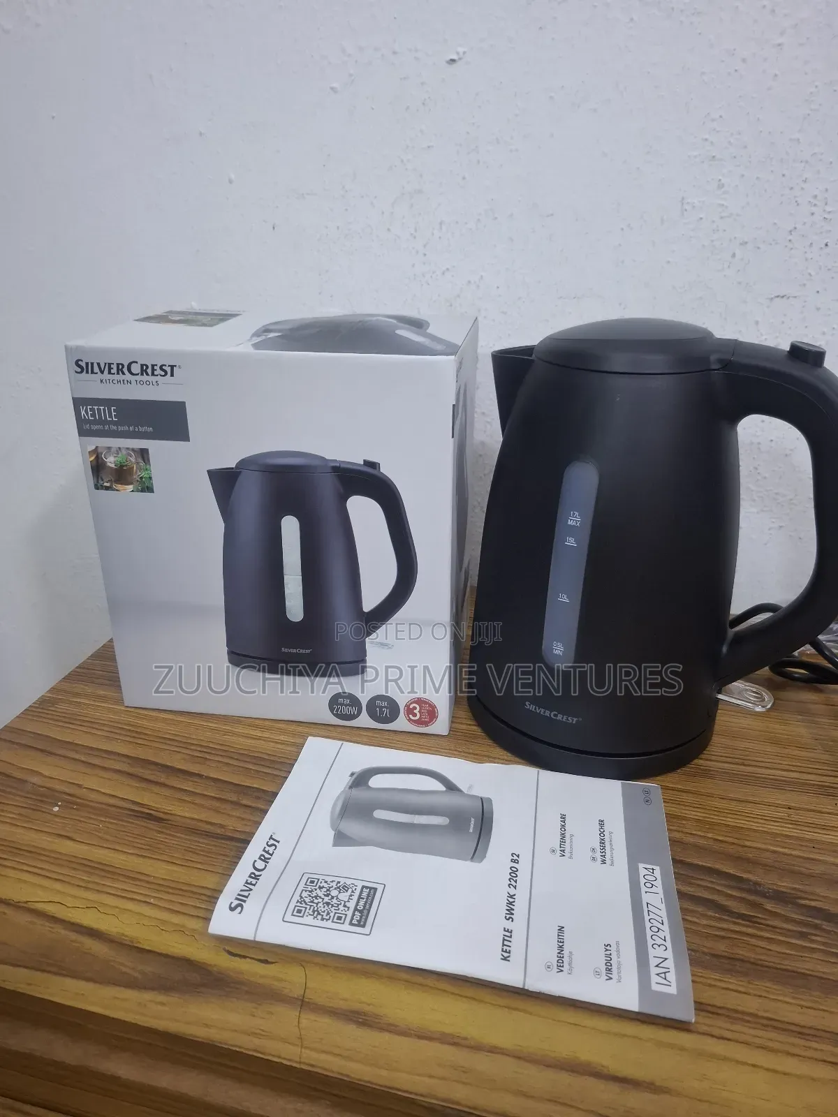 Silvercrest 1.7l Plastic Kettle From Germany 
