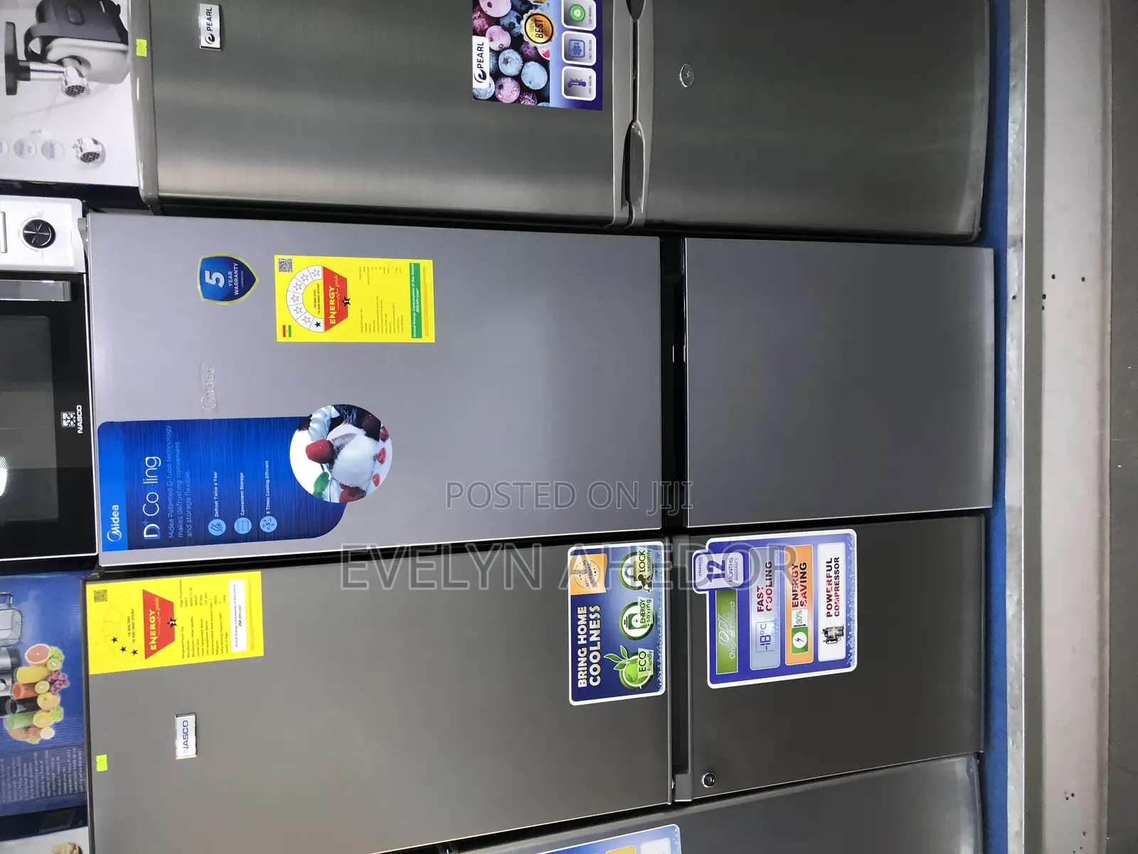 Promo Midea Bottom Freezer 174 Liters Brand New Available
