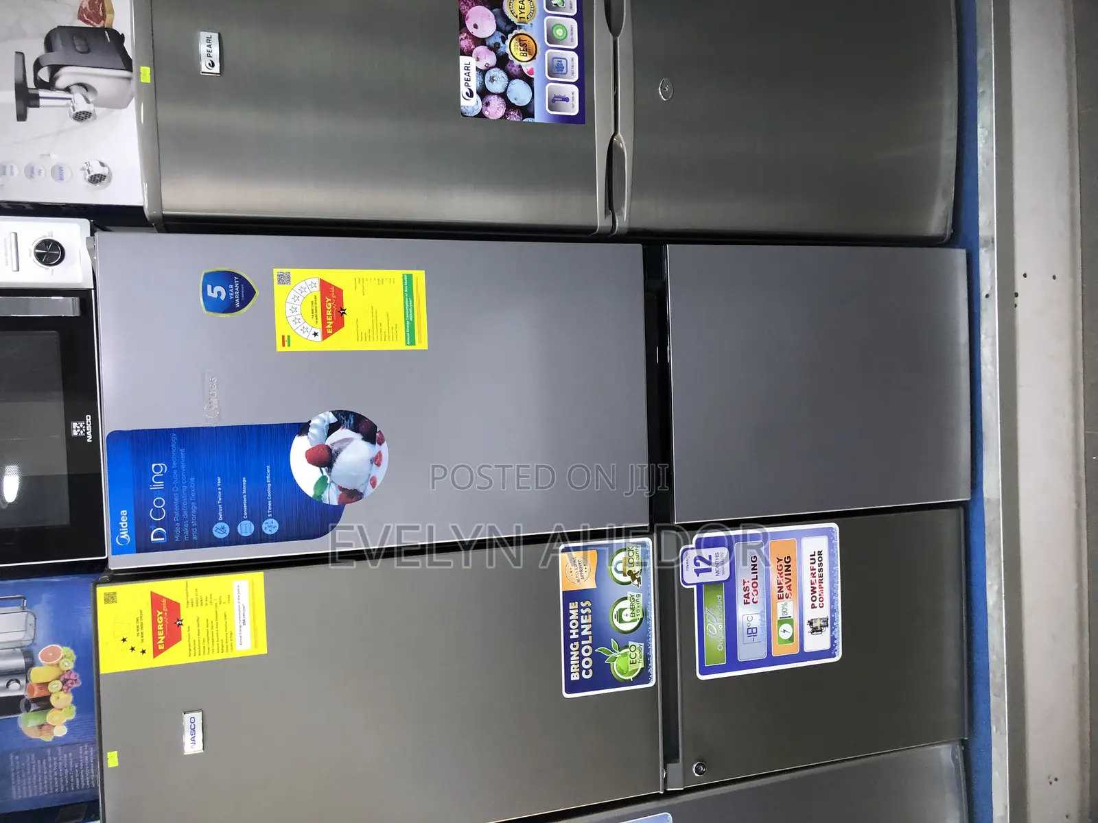 Promo Midea Bottom Freezer 174 Liters Brand New Available