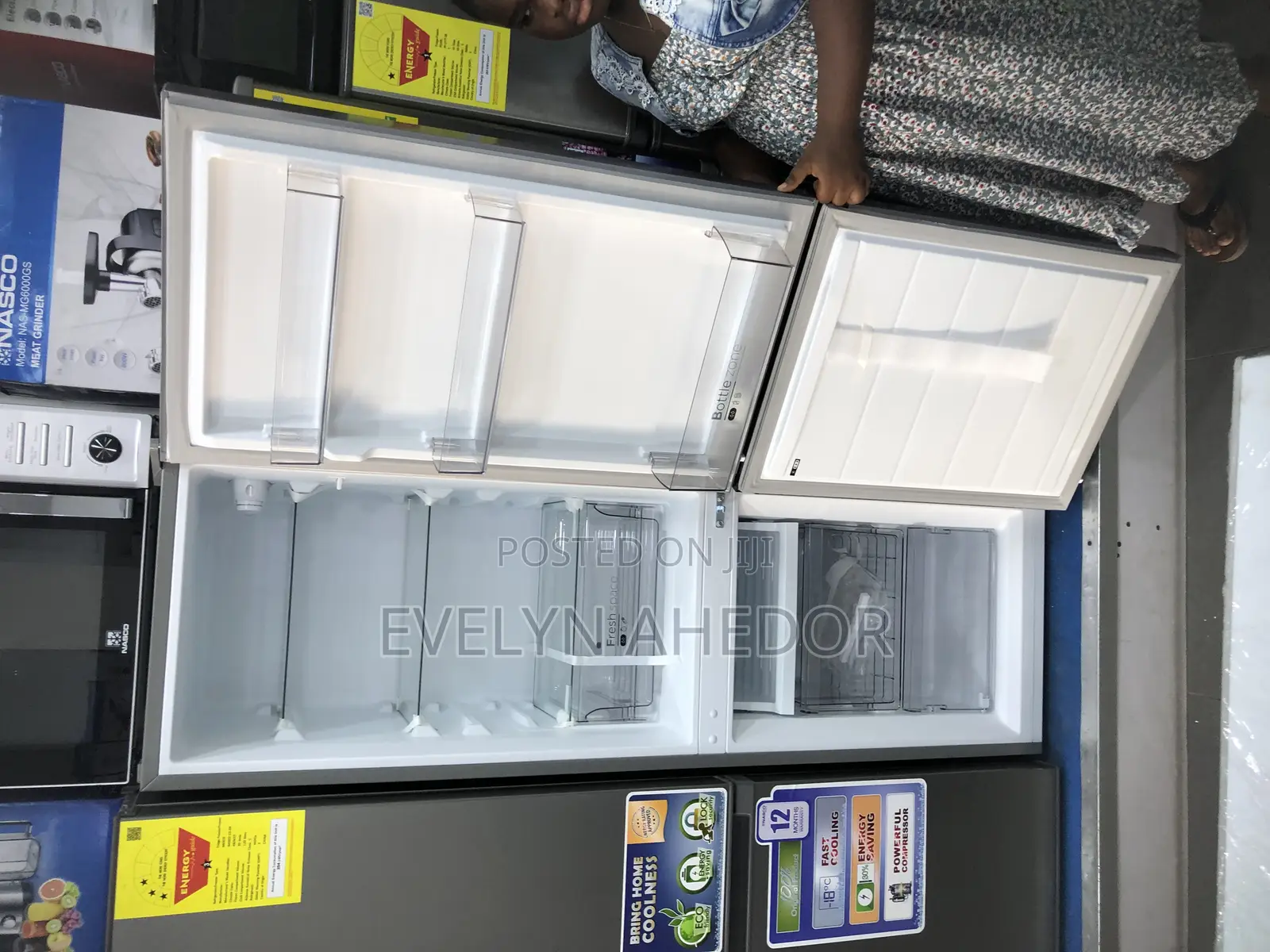 Promo Midea Bottom Freezer 174 Liters Brand New Available