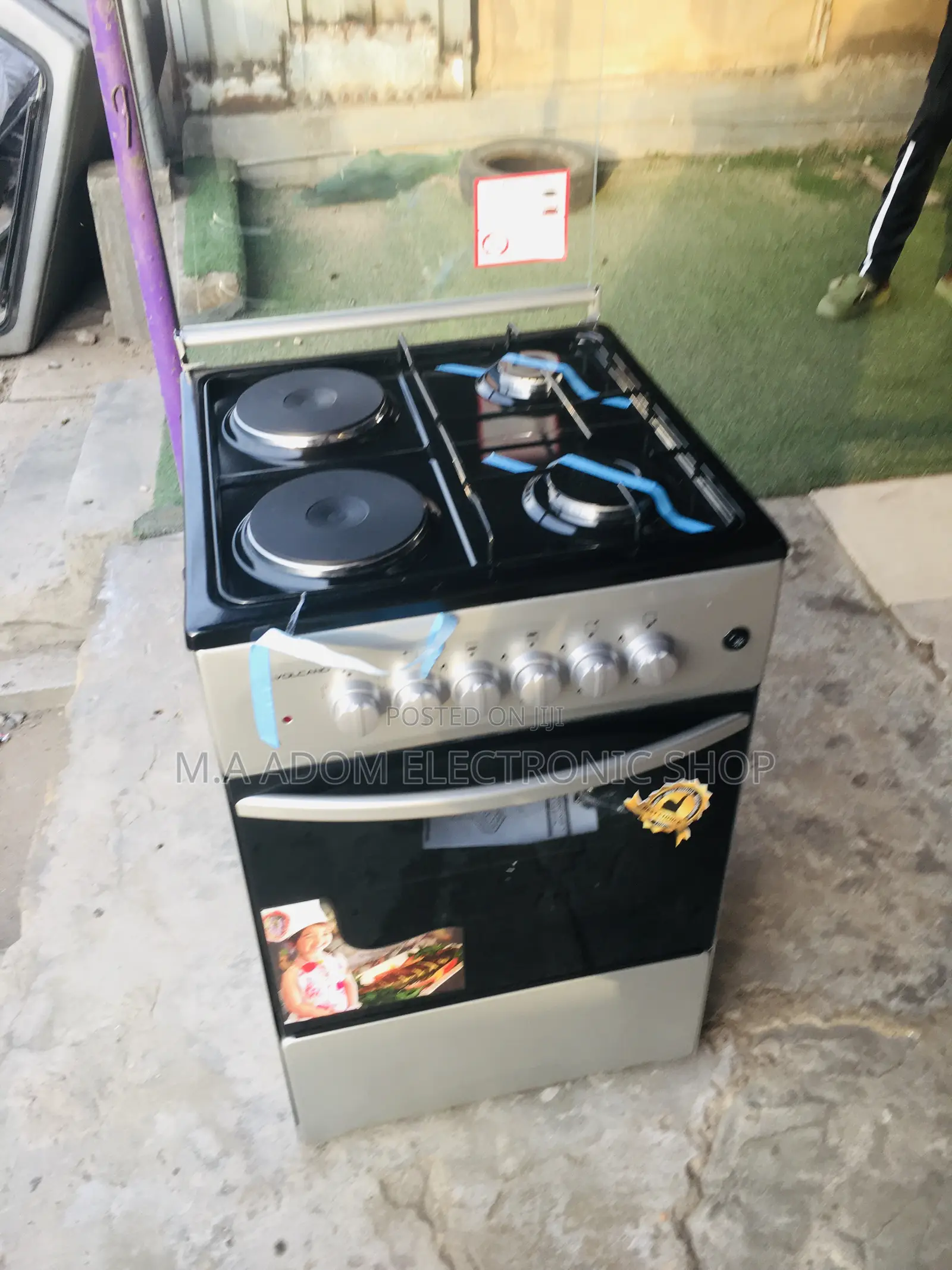 2+2 Gas Cooker With Electric Burner