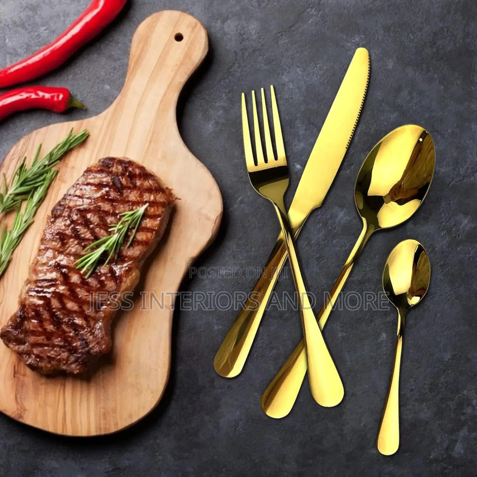 24pcs Stainless Steel Cutlery Set With Stand