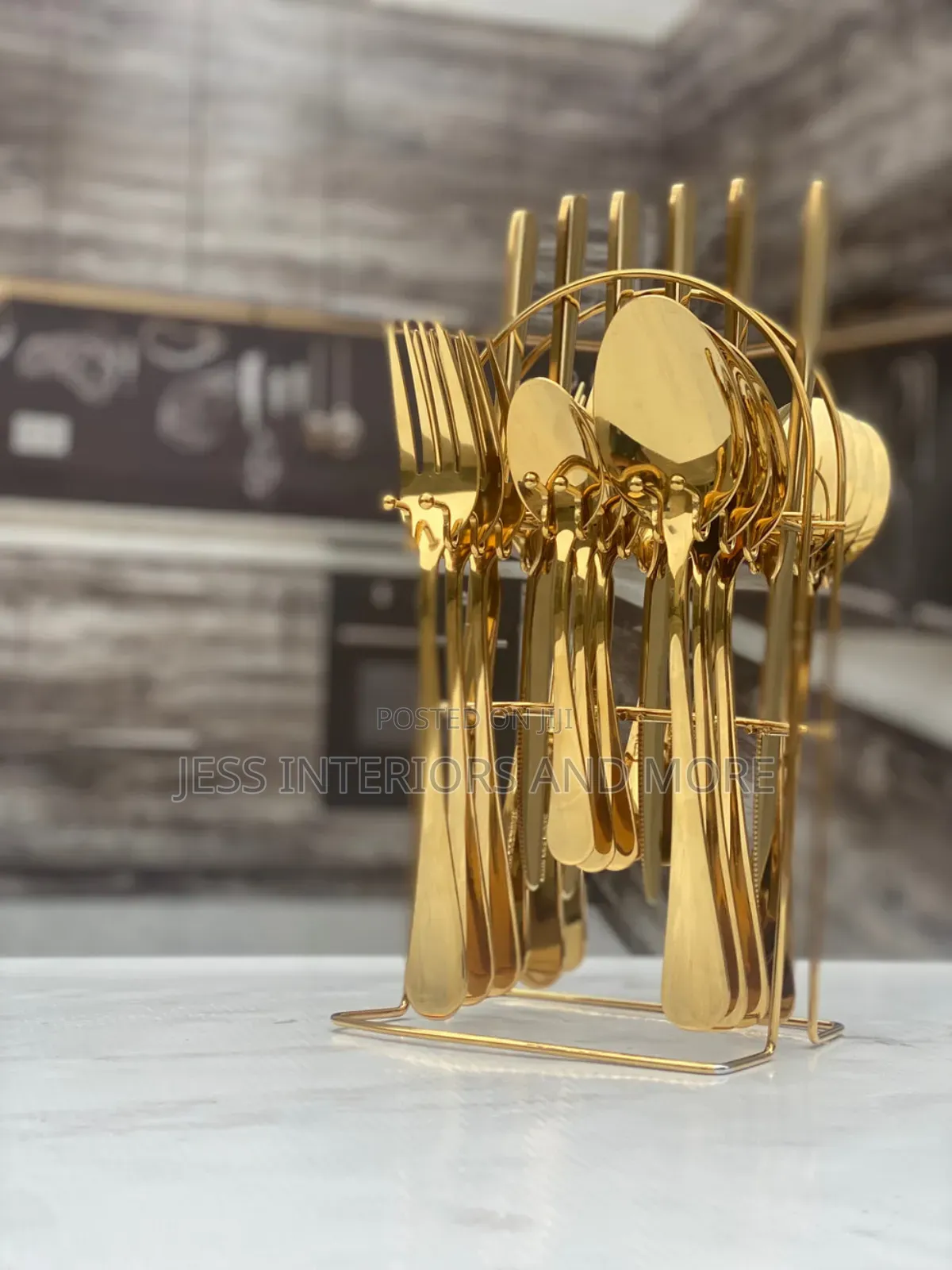 24pcs Stainless Steel Cutlery Set With Stand