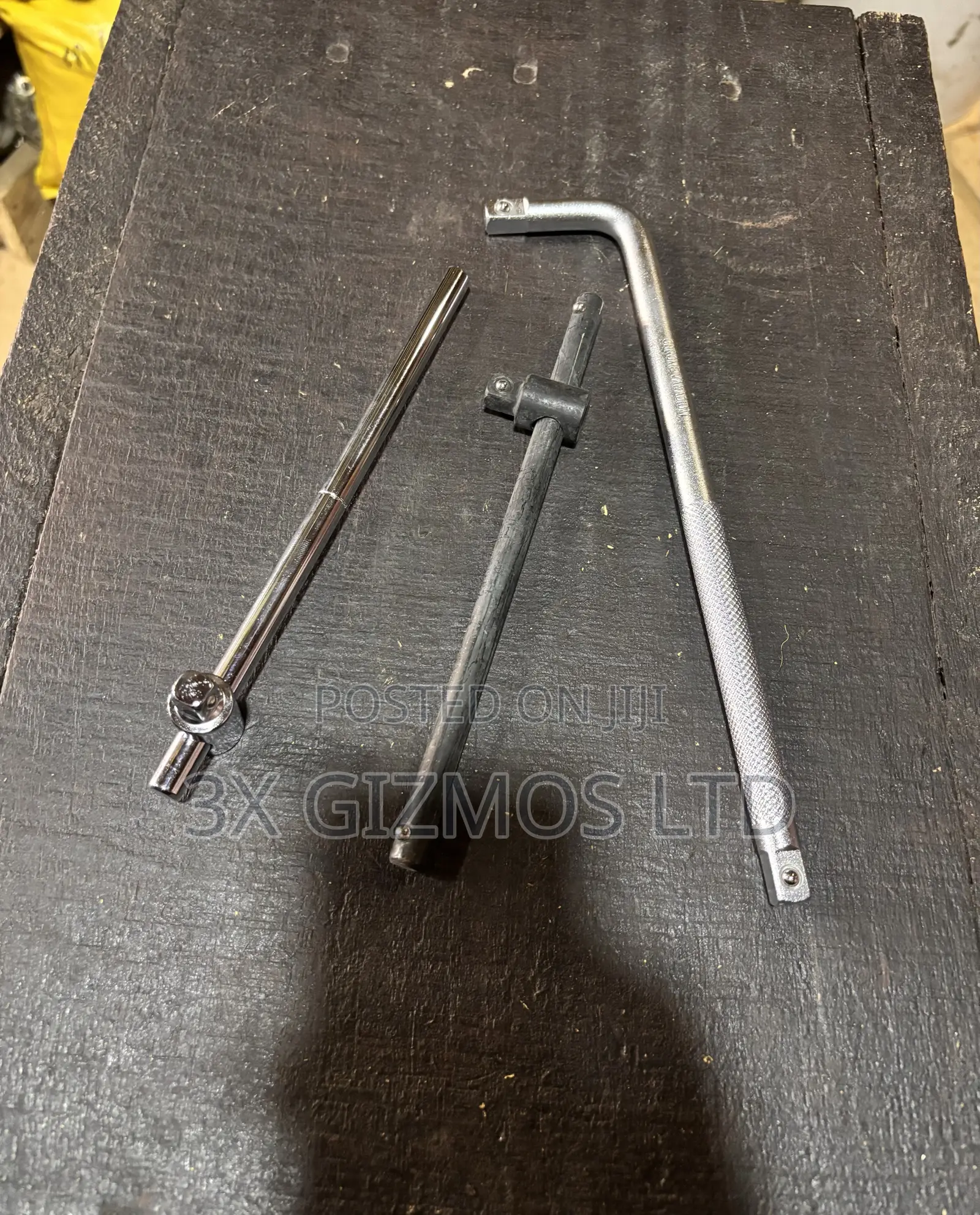 12" Socket and Sliding Bar.