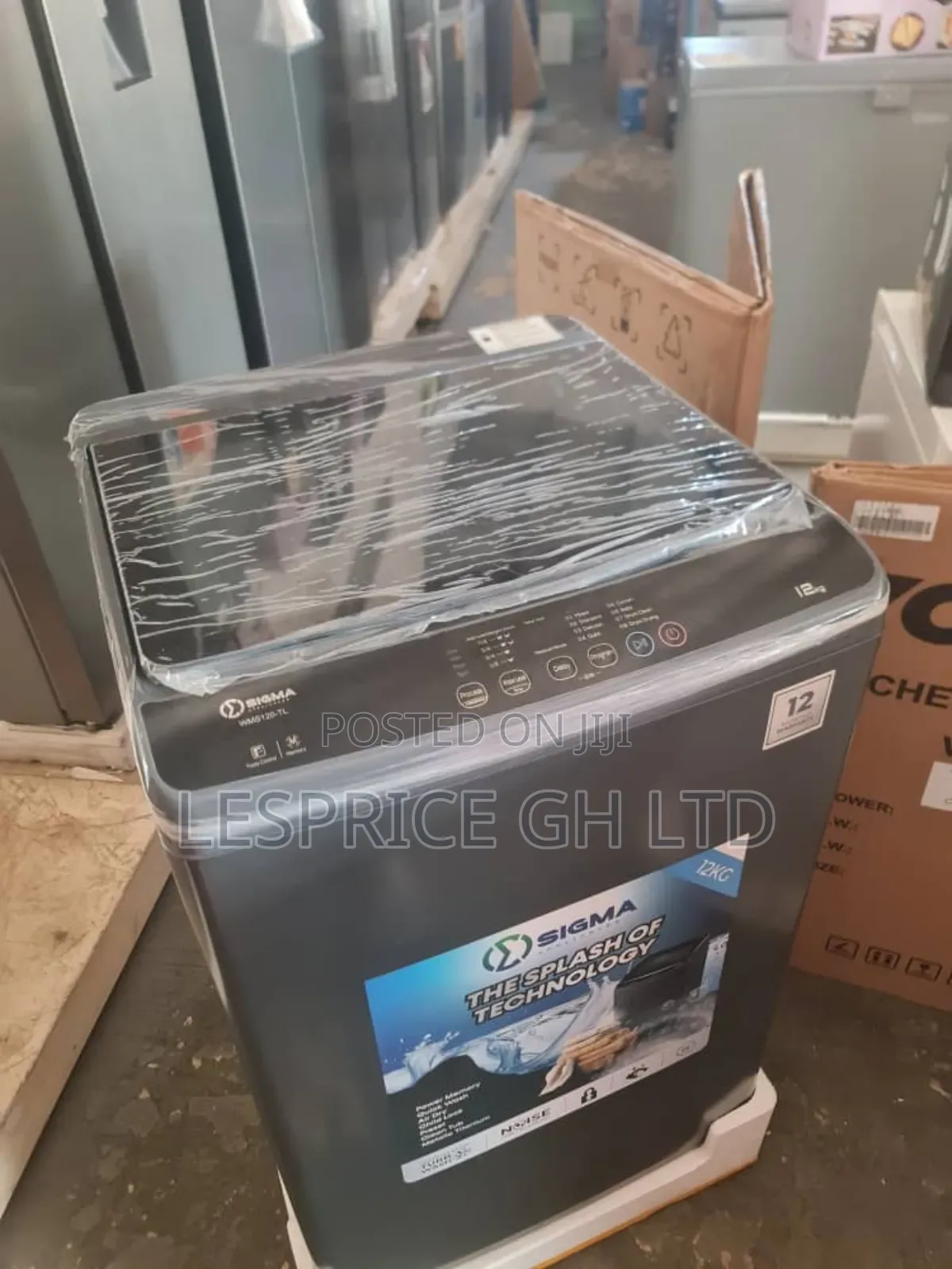Handles Heavy Clothes Easily: Sigma 12kg Washer