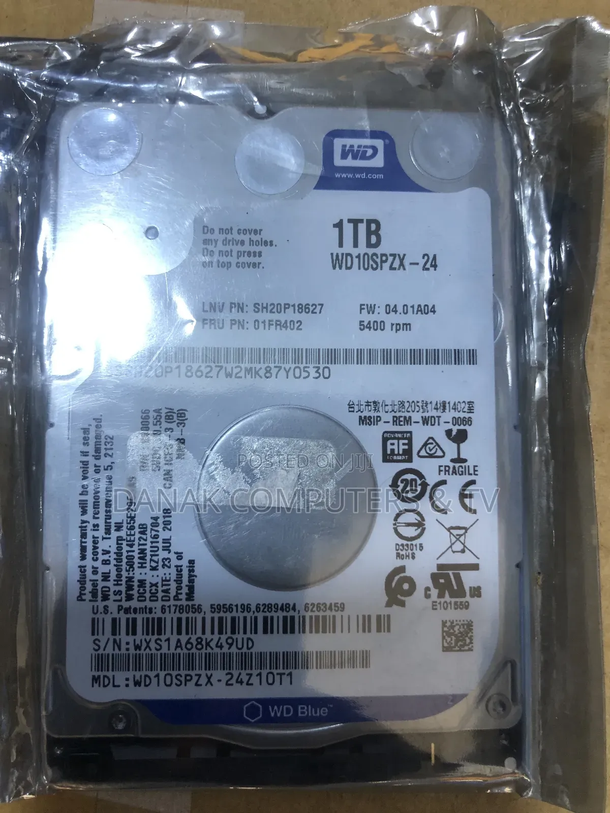 Wd Blue Laptop Hard Disk Drive 1tb