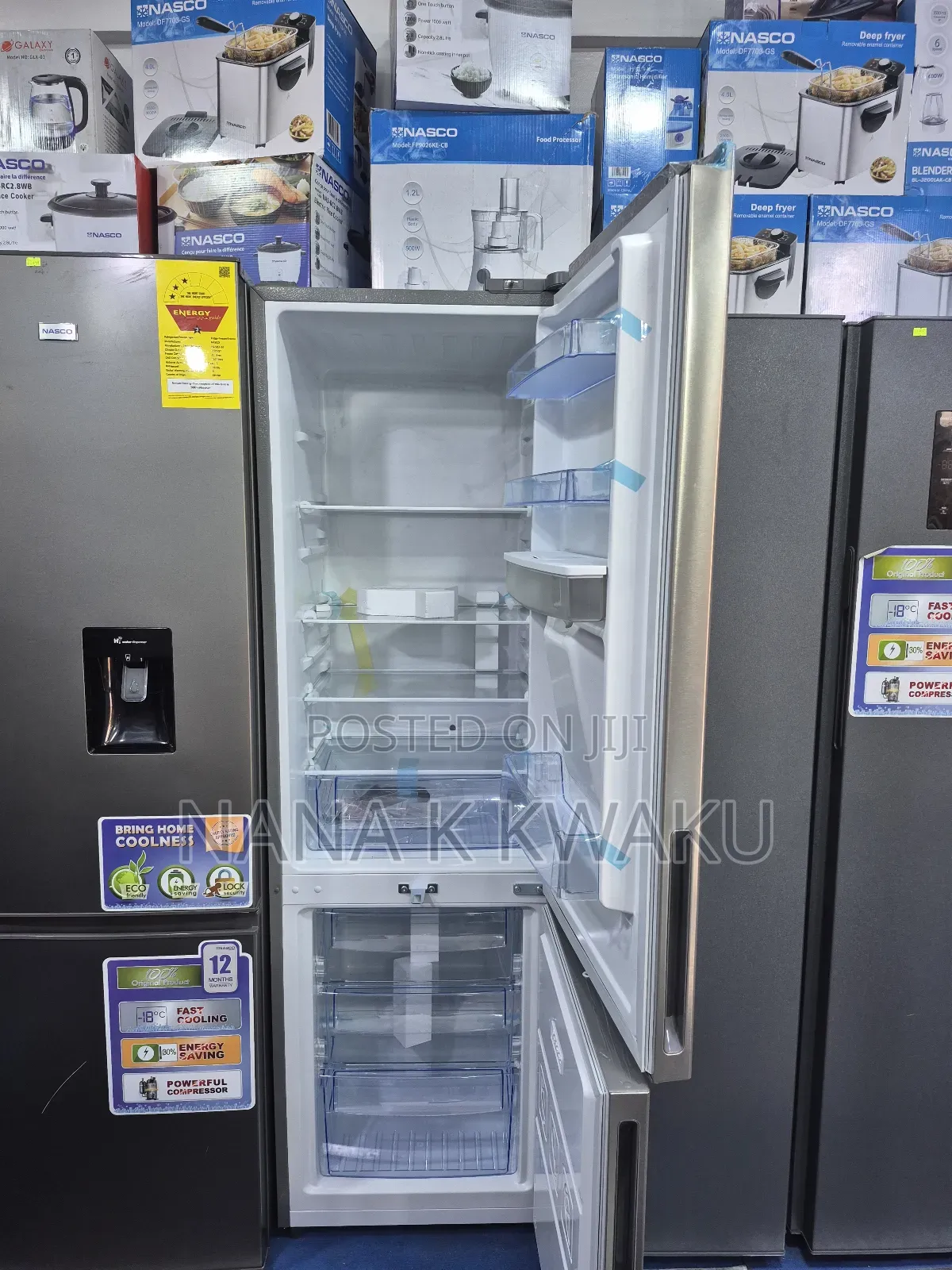 Top Quality~Pearl Pf406b-2b Double Door Fridge_freezer