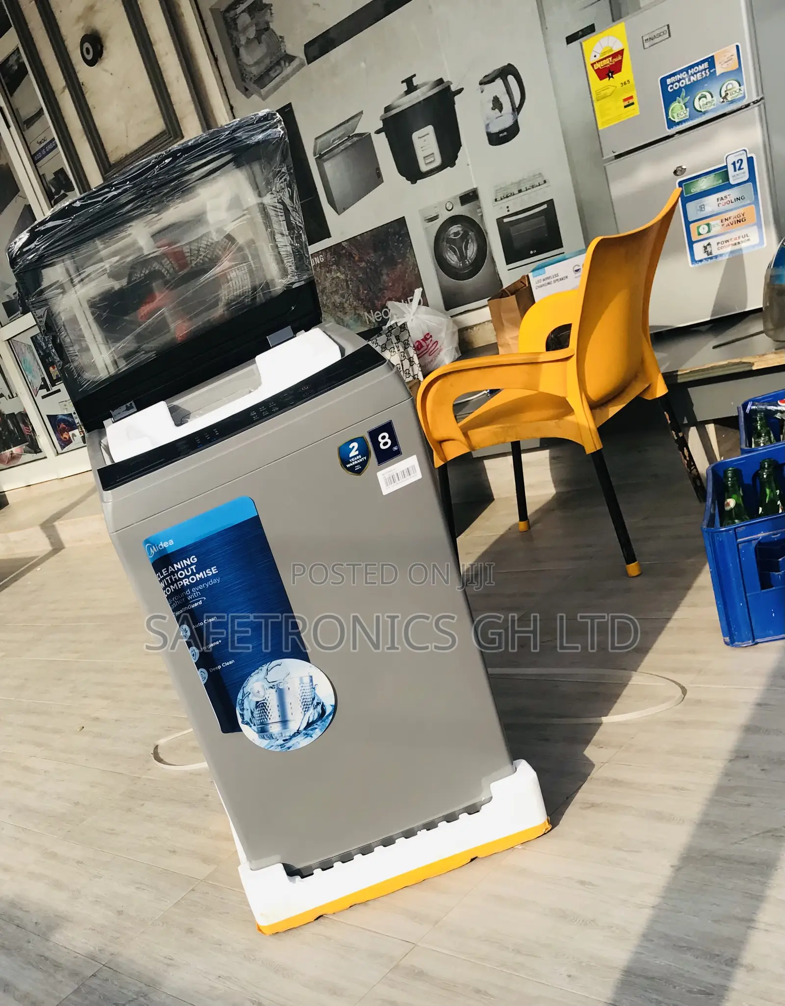 Affordable Grey Midea Fullauto 8kg Inverter Smart Washer