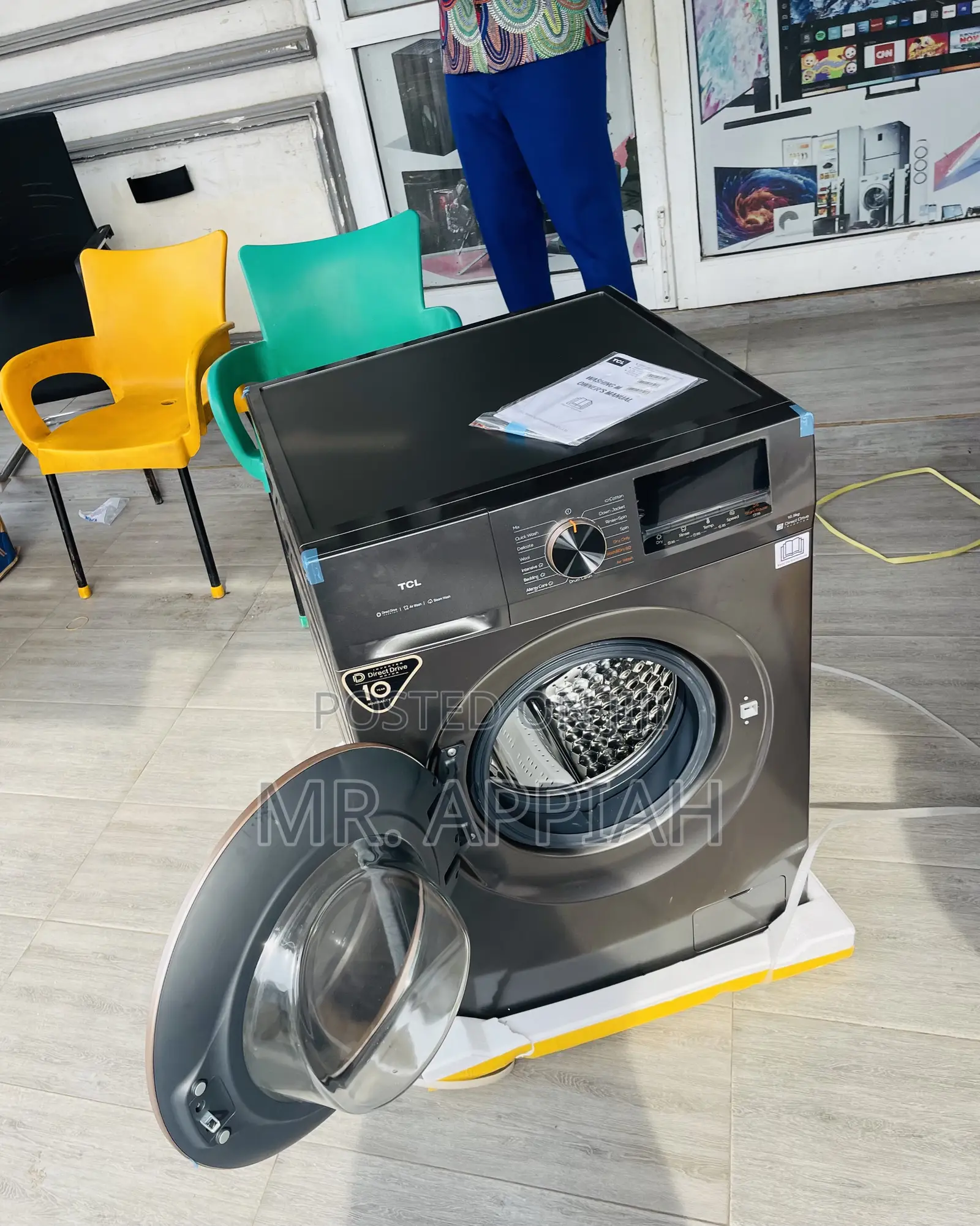 Check Out TCL 11kg Front Load Electric Washing Machine.