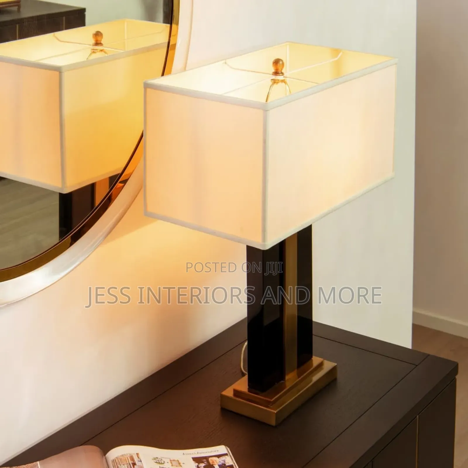 Table Lamp (Black Gold)
