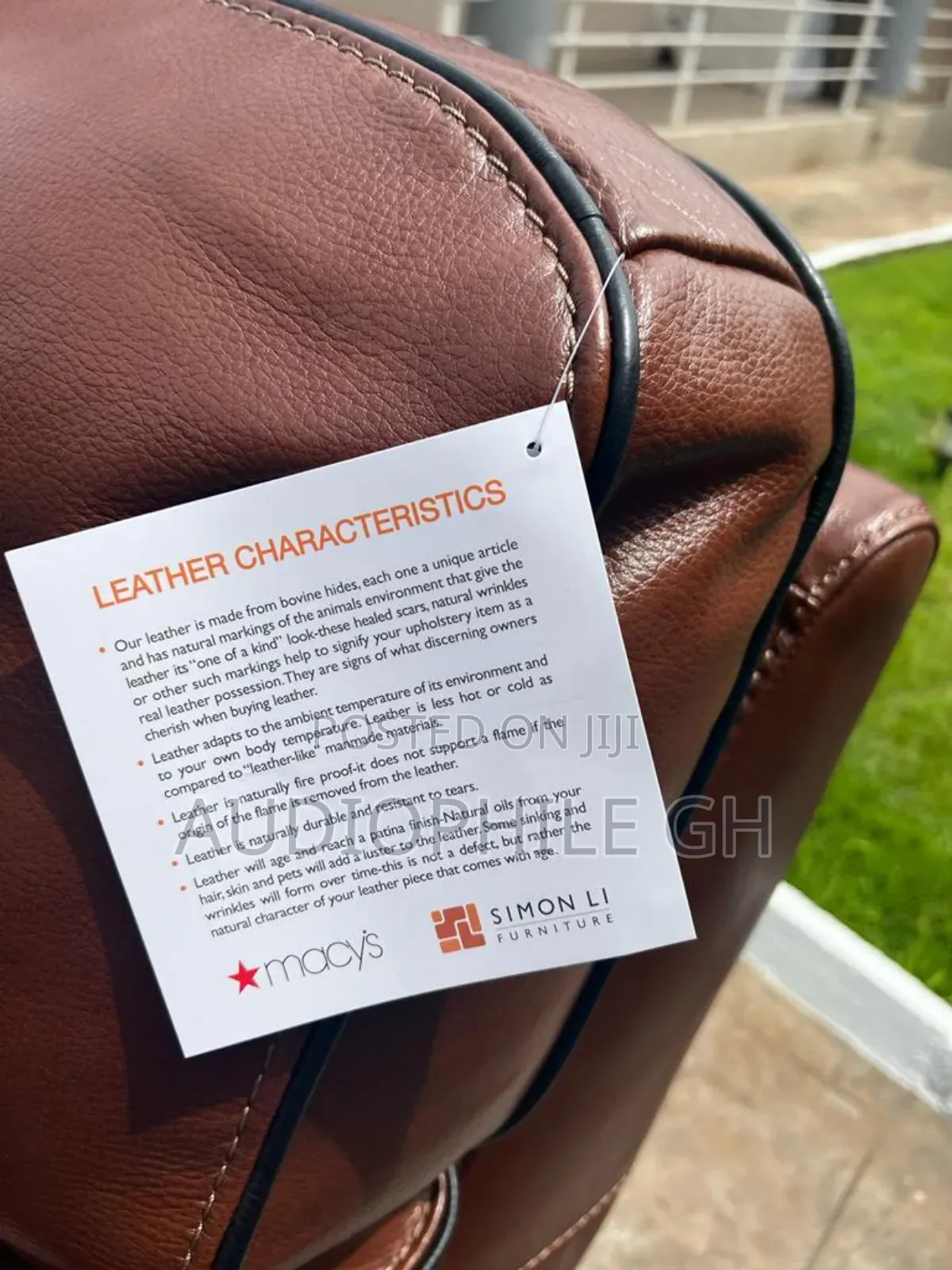 Myars 91" Leather Sofa