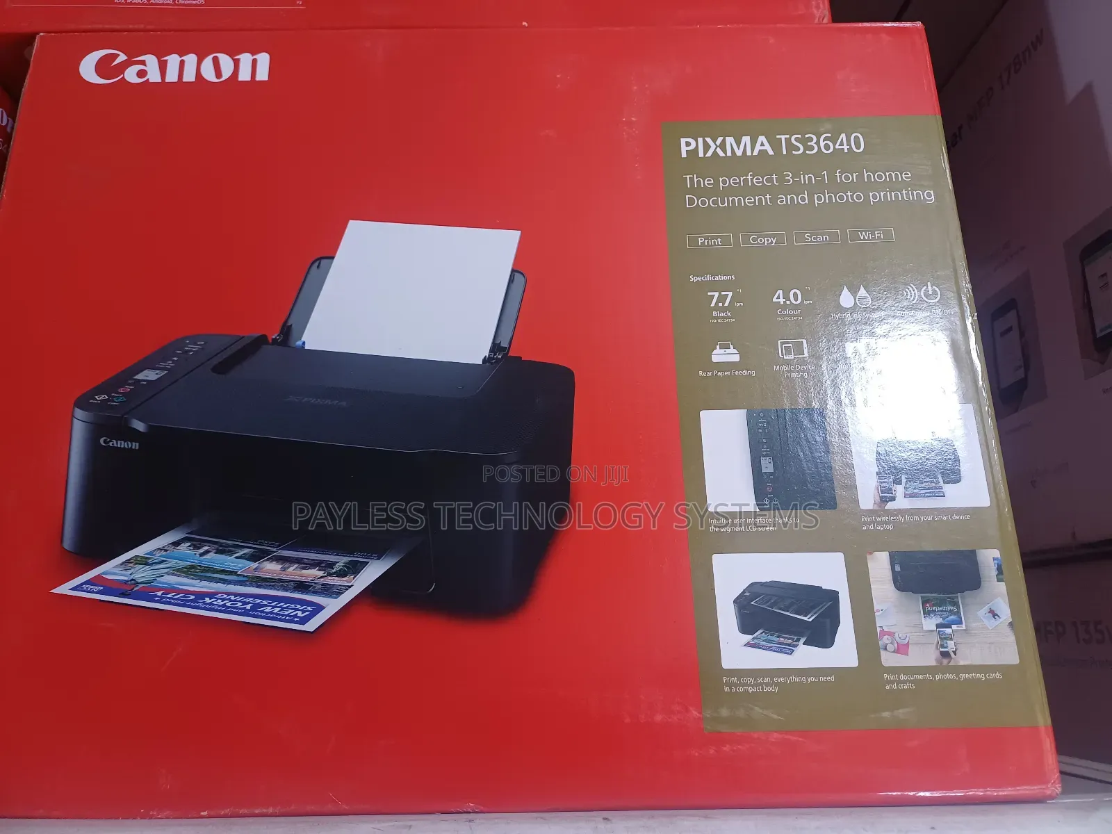 Canon Pixma Mg3640 All-in-One Inkjet Printer