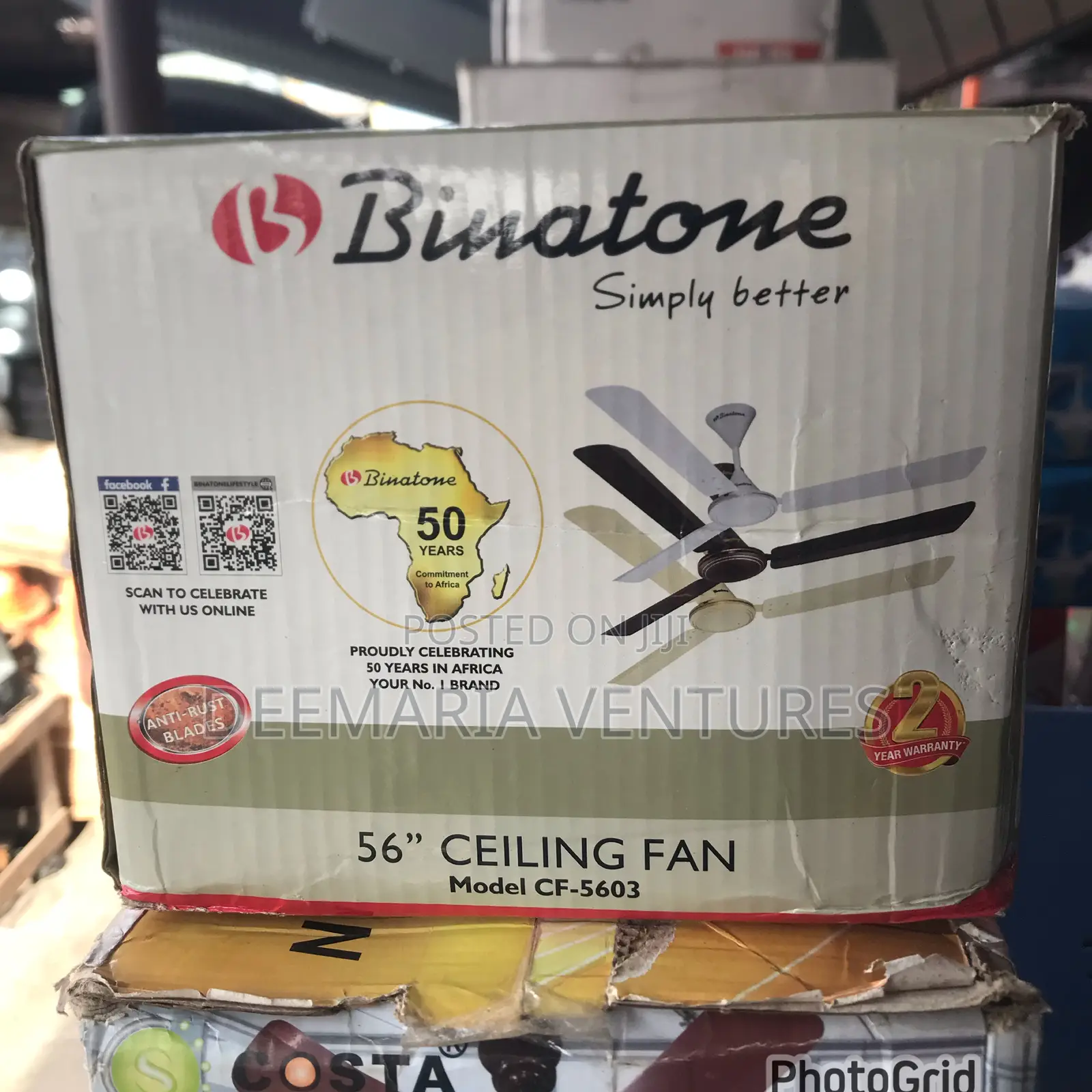 Binatone Anti Rust Long Blade Ceiling Fan (Model Cf-5603)