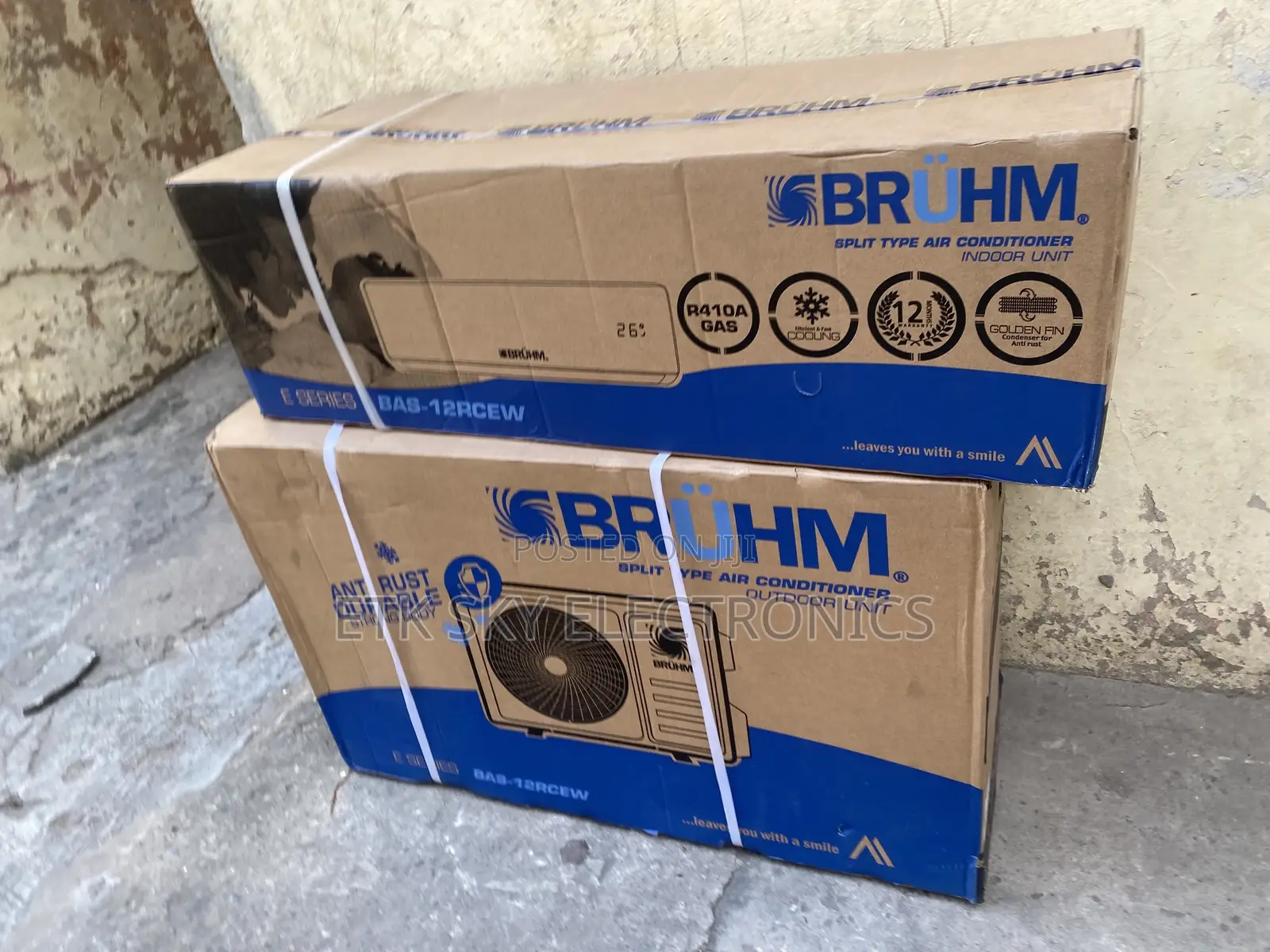 Trustable Bruhm 1.5hp Split Ac R410 Gas
