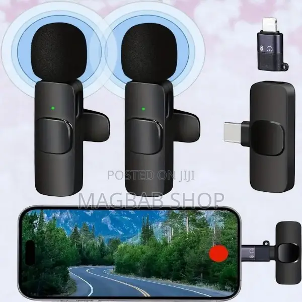 Wireless Lavalier Mini Microphone for Android Type C iPhone