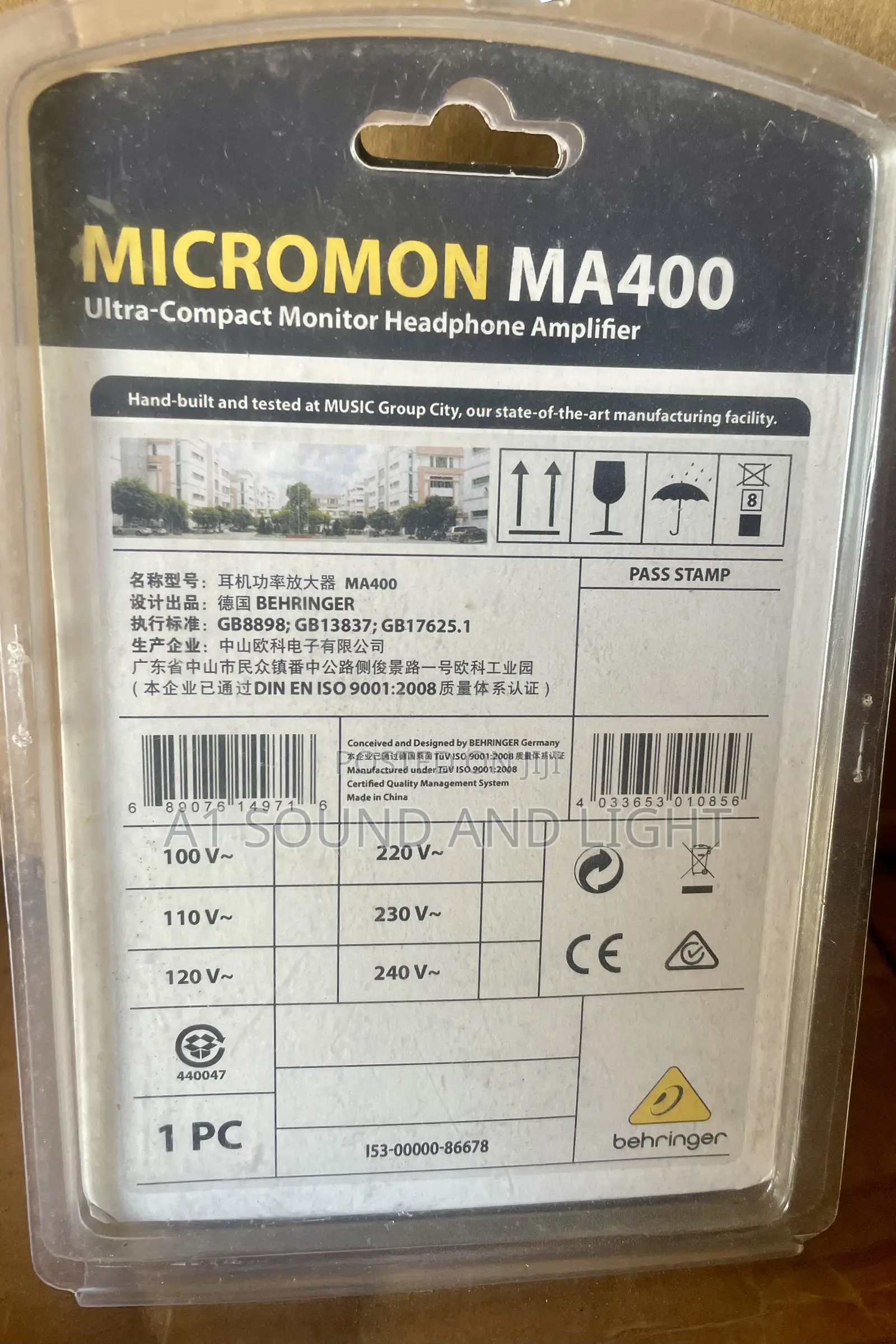 Behringer Micromon Ma400 Amplifier