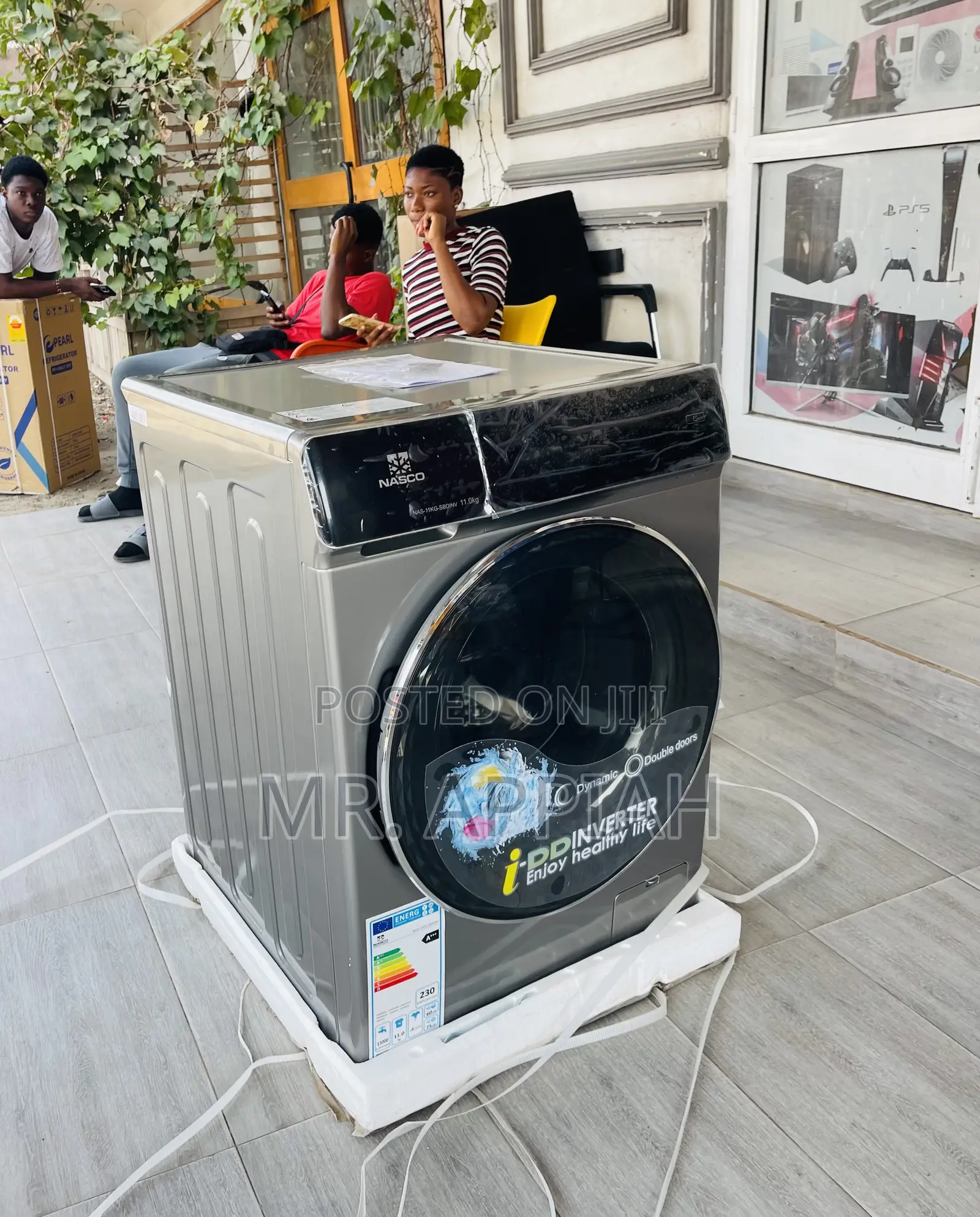 Check Out Nasco 11kg Front Load Electric Washing Machine.