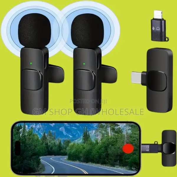 Wireless Lavalier Mini Microphone for Android Type C iPhone