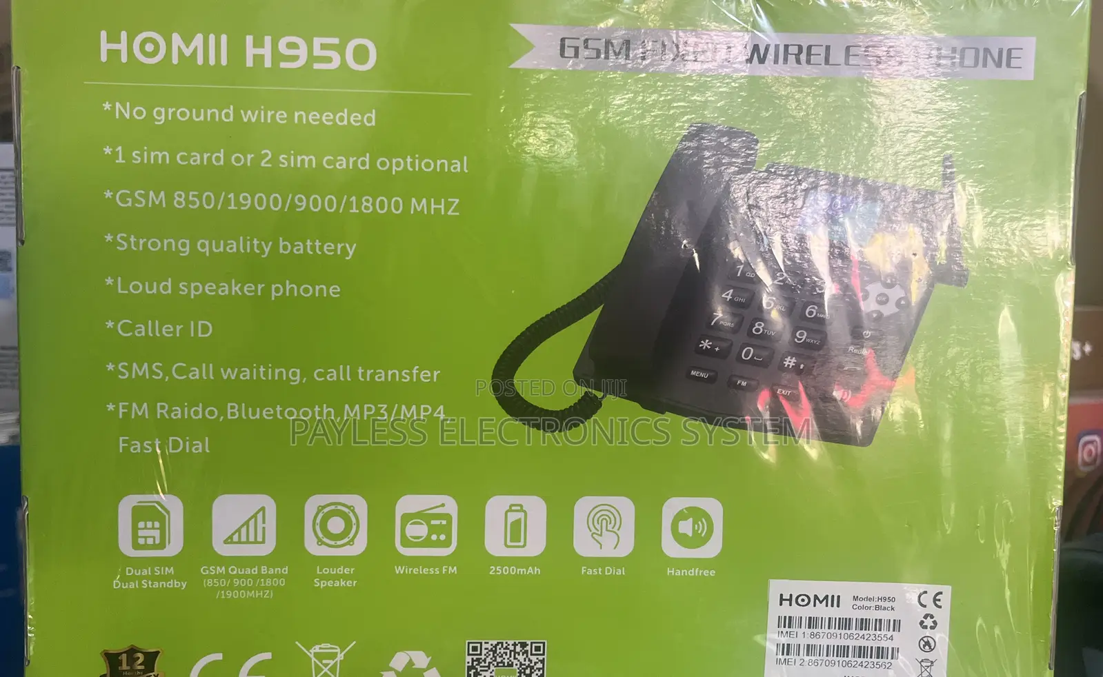Homii H950 Wireless Telephones