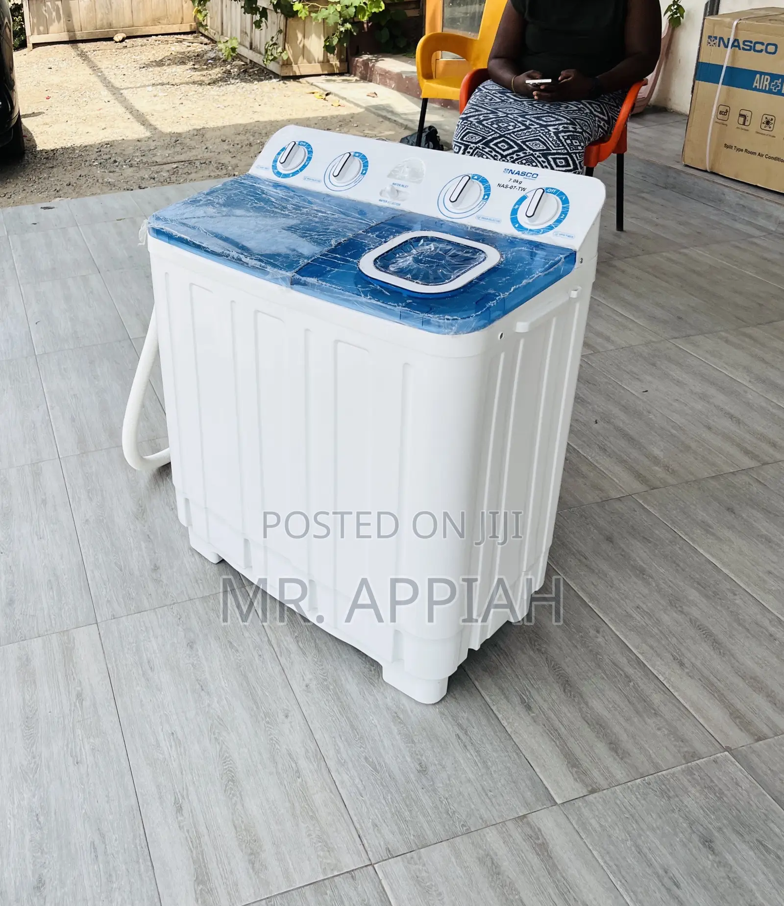 Beautiful Made Nasco 7kg Semi-Auto Washing Machine.