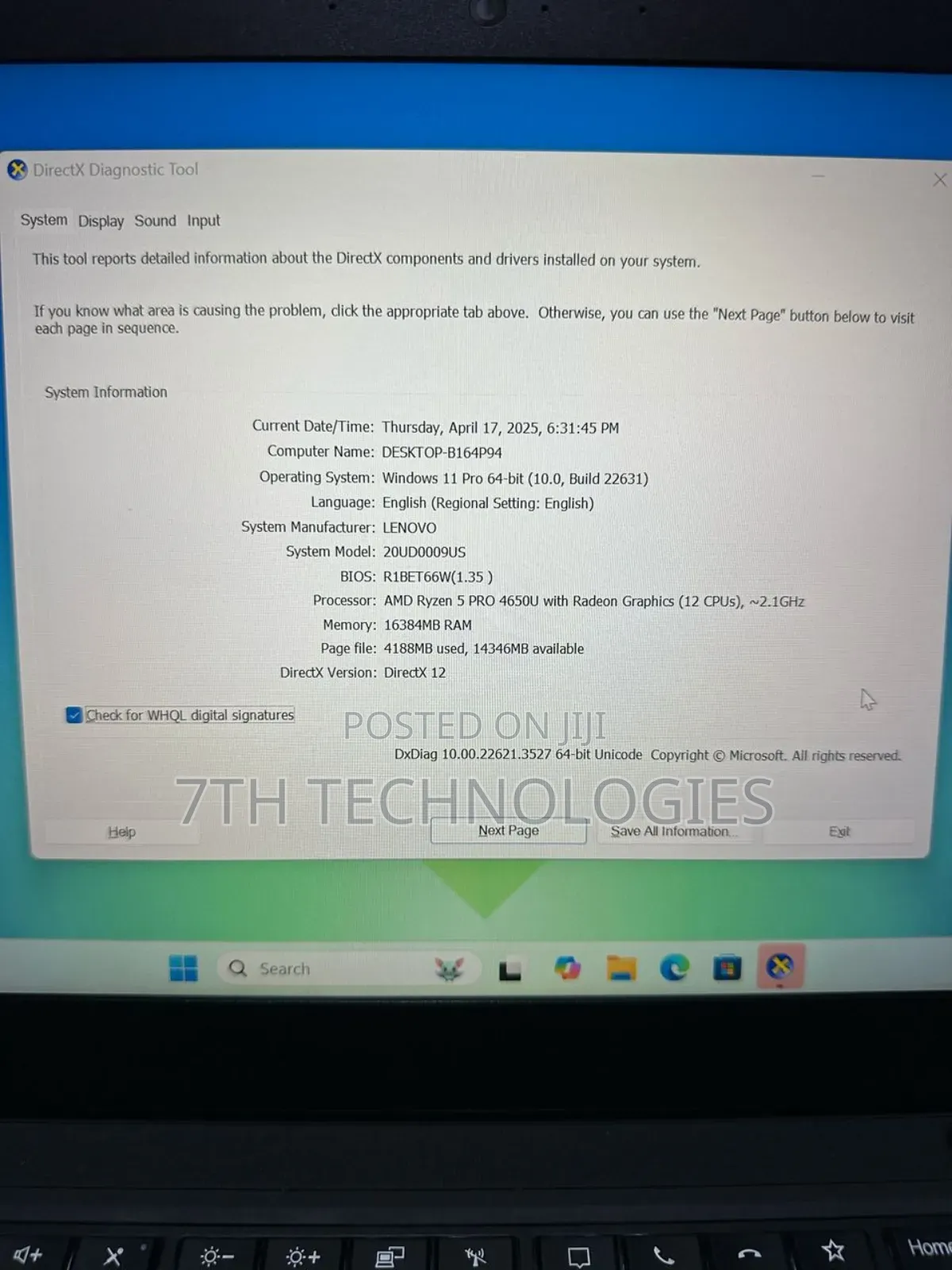 Laptop Lenovo ThinkPad T14 G1 16GB AMD Ryzen 5 SSD 512GB