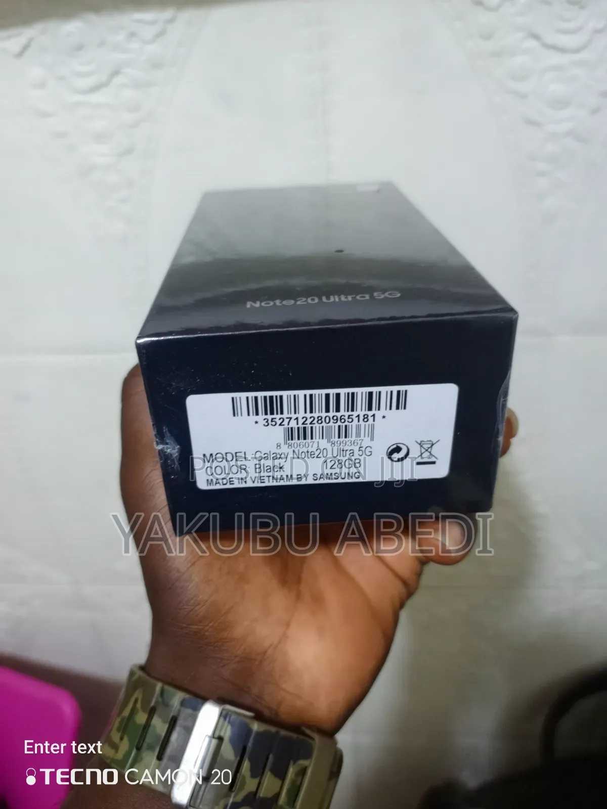 New Samsung Galaxy Note 20 Ultra 5G 128 GB Black