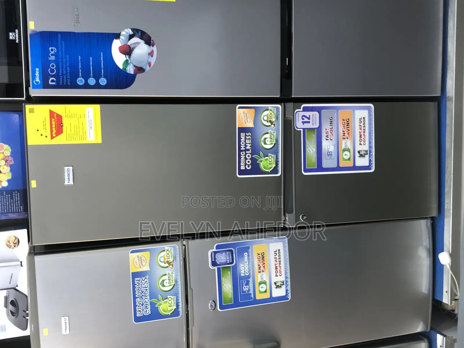 Fast Chilling Nasco Bottom Freezer Double Door 170l