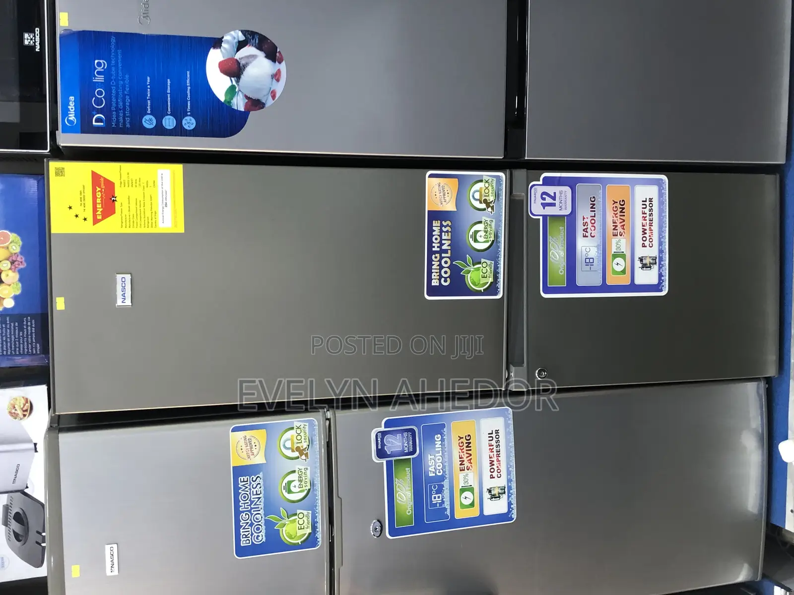 Fast Chilling Nasco Bottom Freezer Double Door 170l