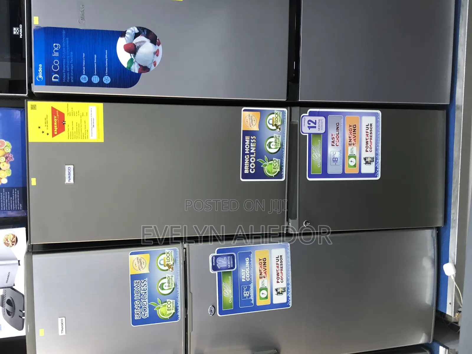 Fast Chilling Nasco Bottom Freezer Double Door 170l