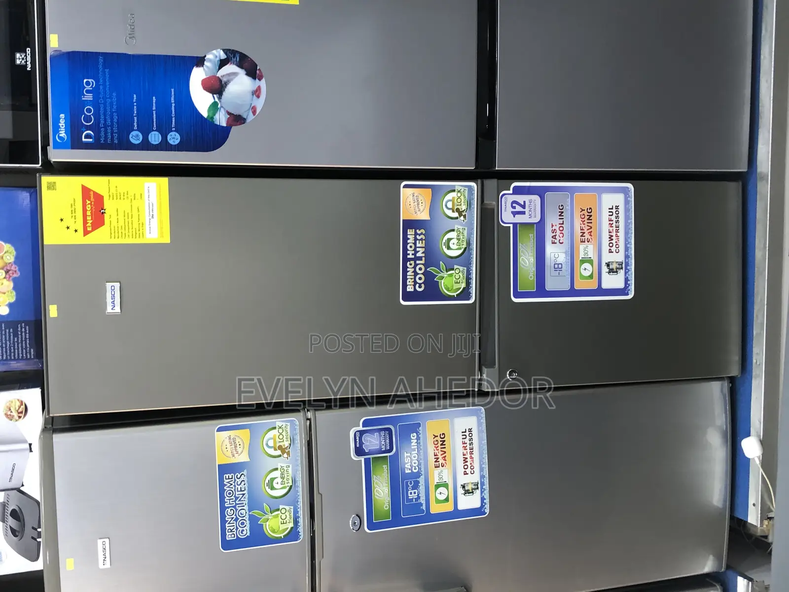 Fast Chilling Nasco Bottom Freezer Double Door 170l