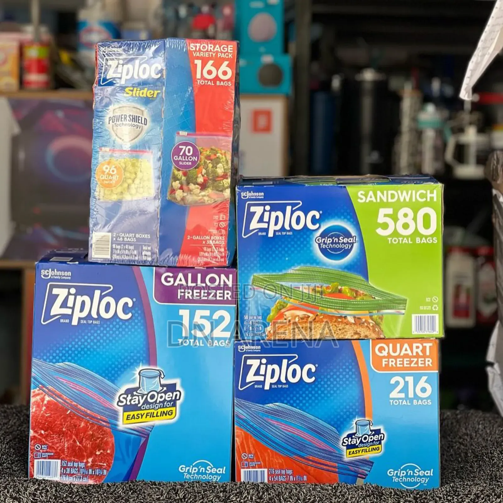 Restocked Ziploc Variety Total Bags, 347 Pack,