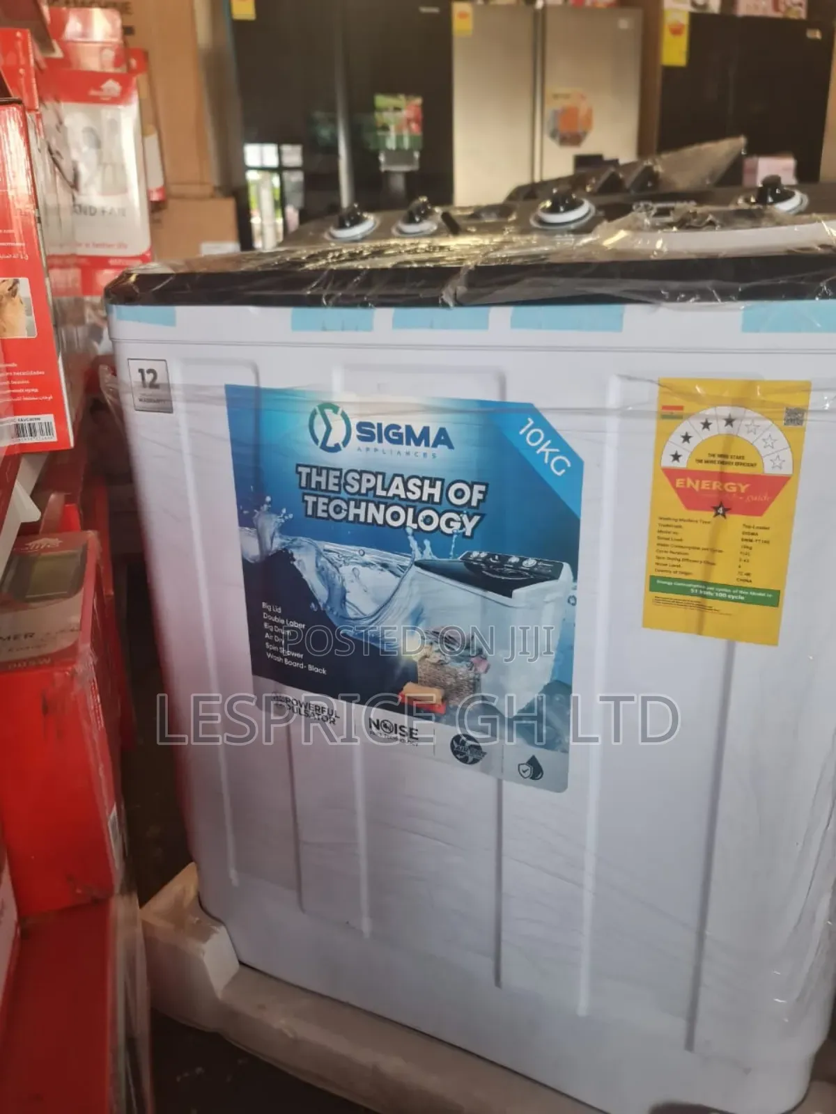 Save Energy - Sigma 10kg Twin Tub Washer