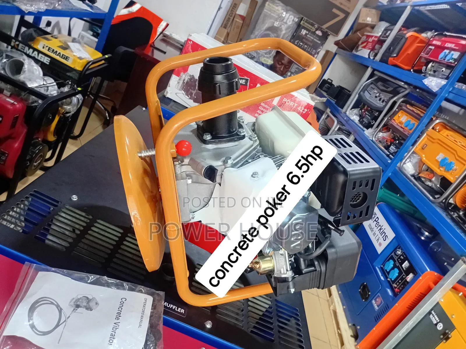 Easy Transport 6.5hp Petrol Concrete Vibrator