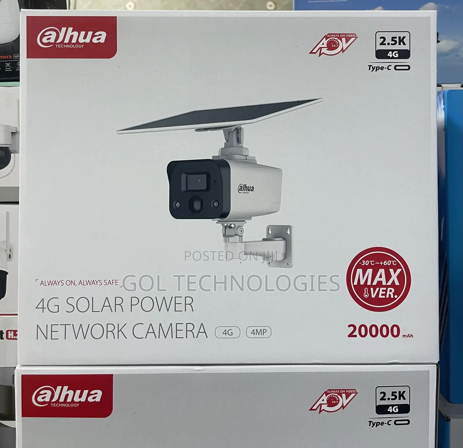 Dahua 4g Solar Camera Ipc-hfw2441dg-4g-sp-bmax 4mp Smart