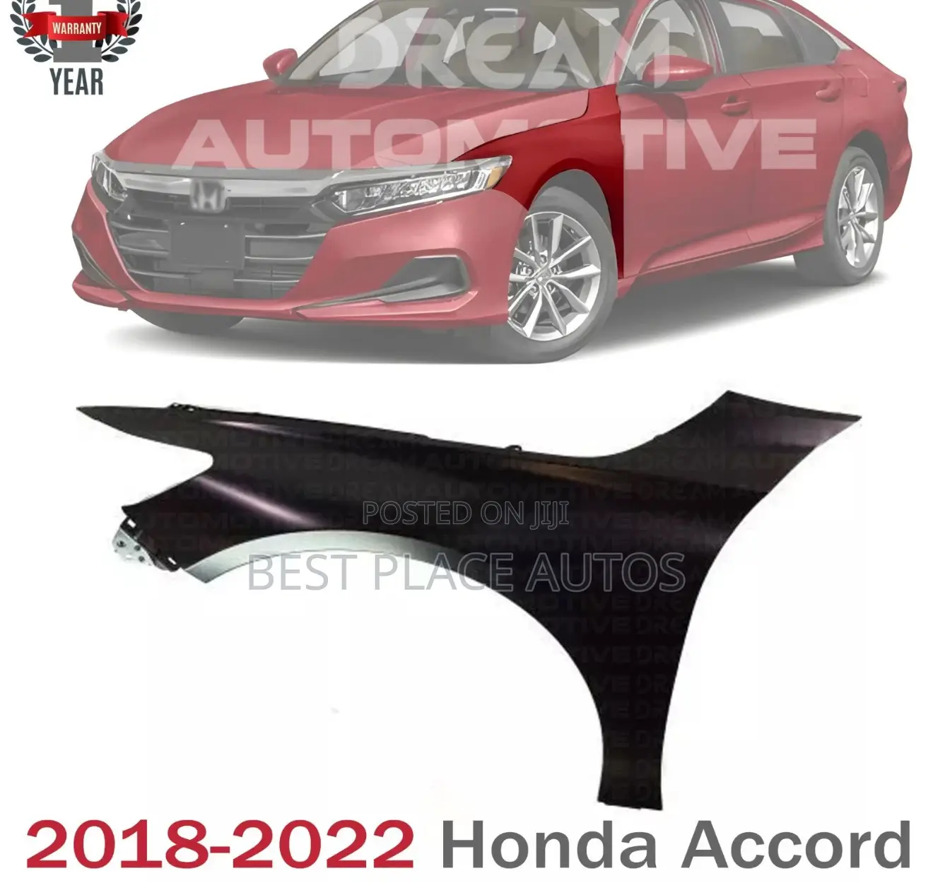 Honda Accord 2018-2022 Fender