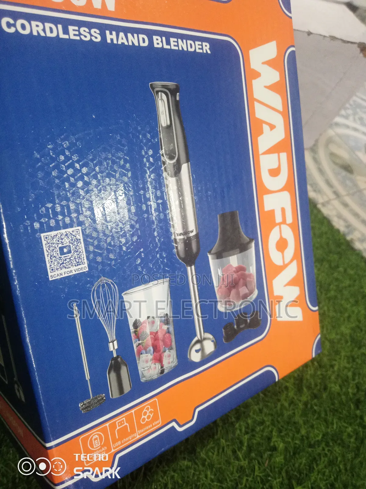 Top- Rated Wadfow 100w Hand Blender Cordless