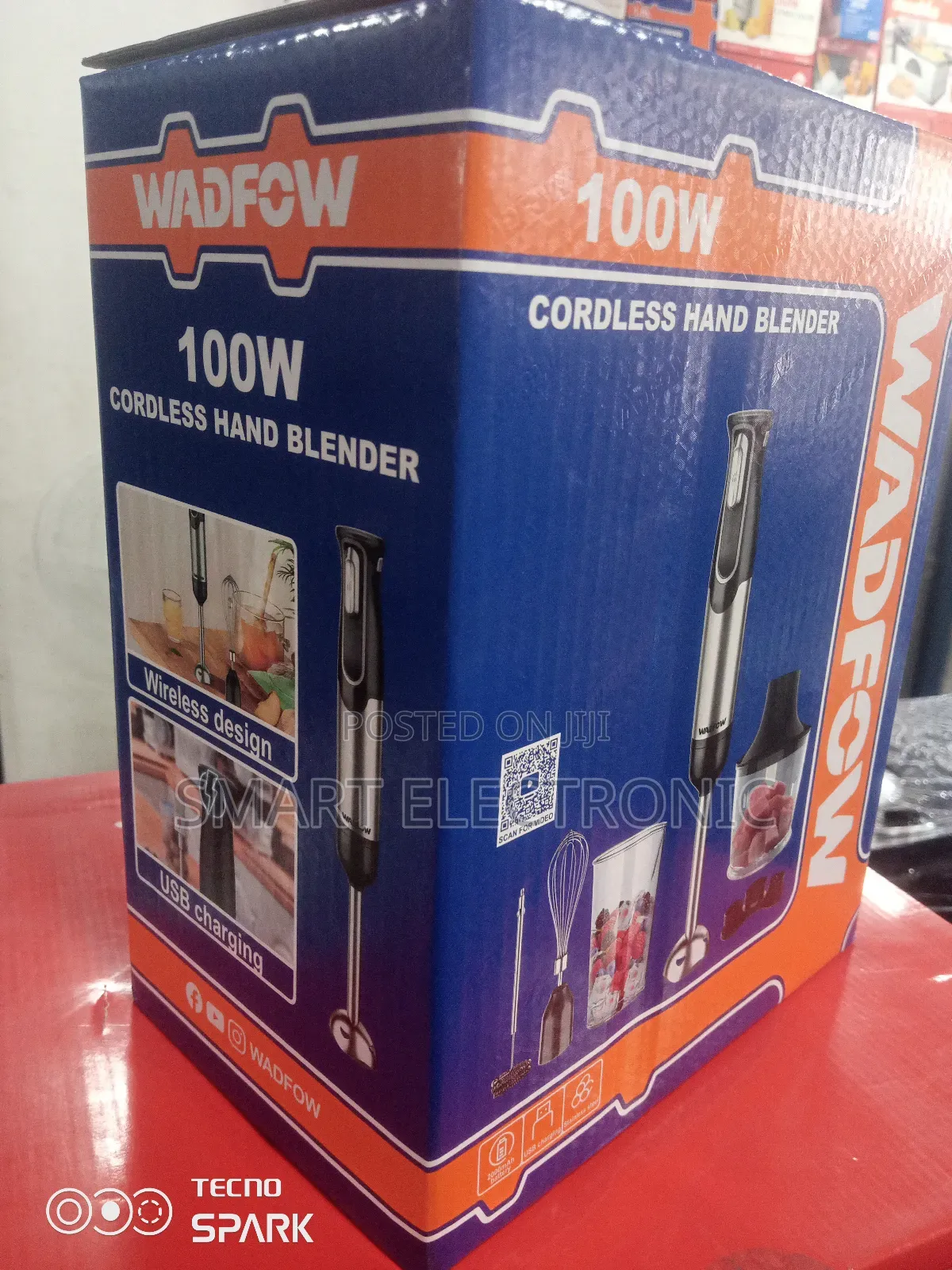 Wireless Design Wadfow 100w Cordless Hand Blender